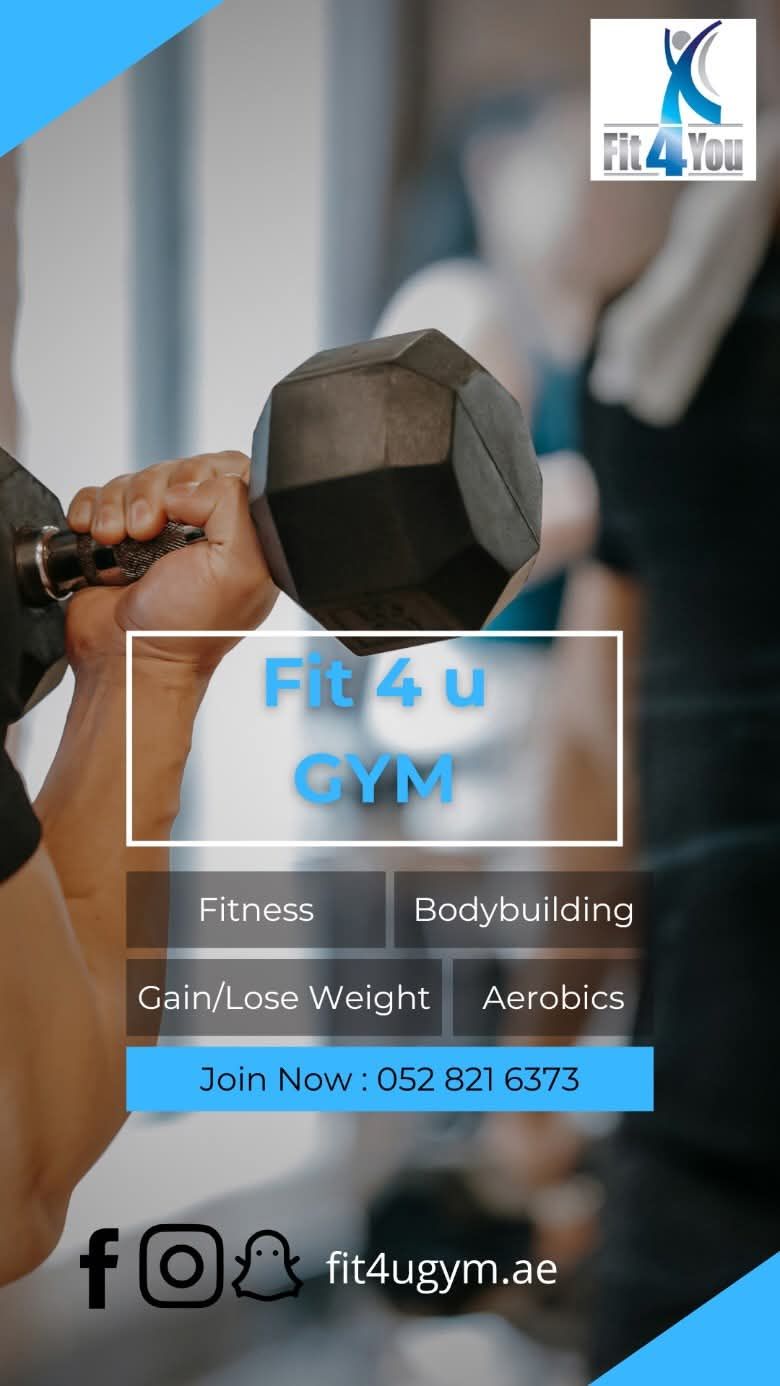 Fit 4 You Health Club | Sharjah