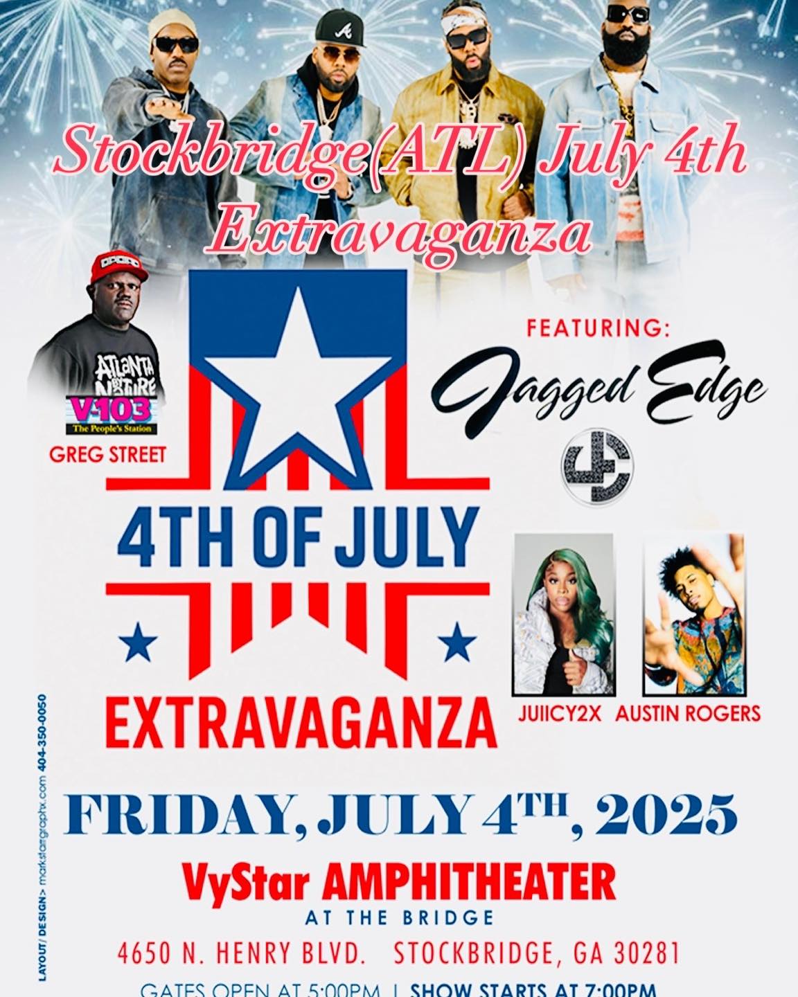 アメステ Jagged Edge and Greg Street at Stockbridge July 4th Extravaganza