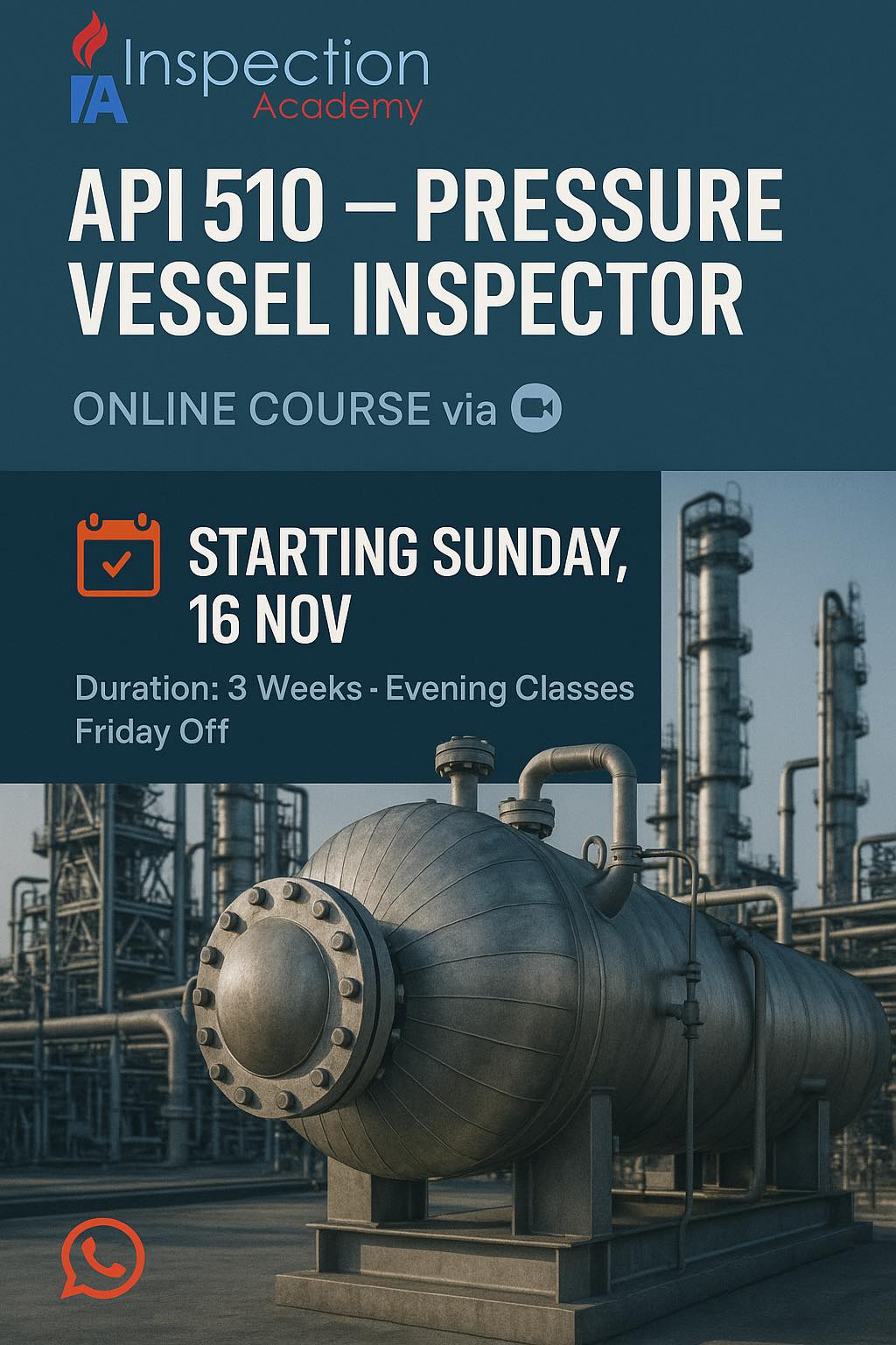 Inspection - Online Interactive course 🛑 API 510 (Pressure Vessel ...