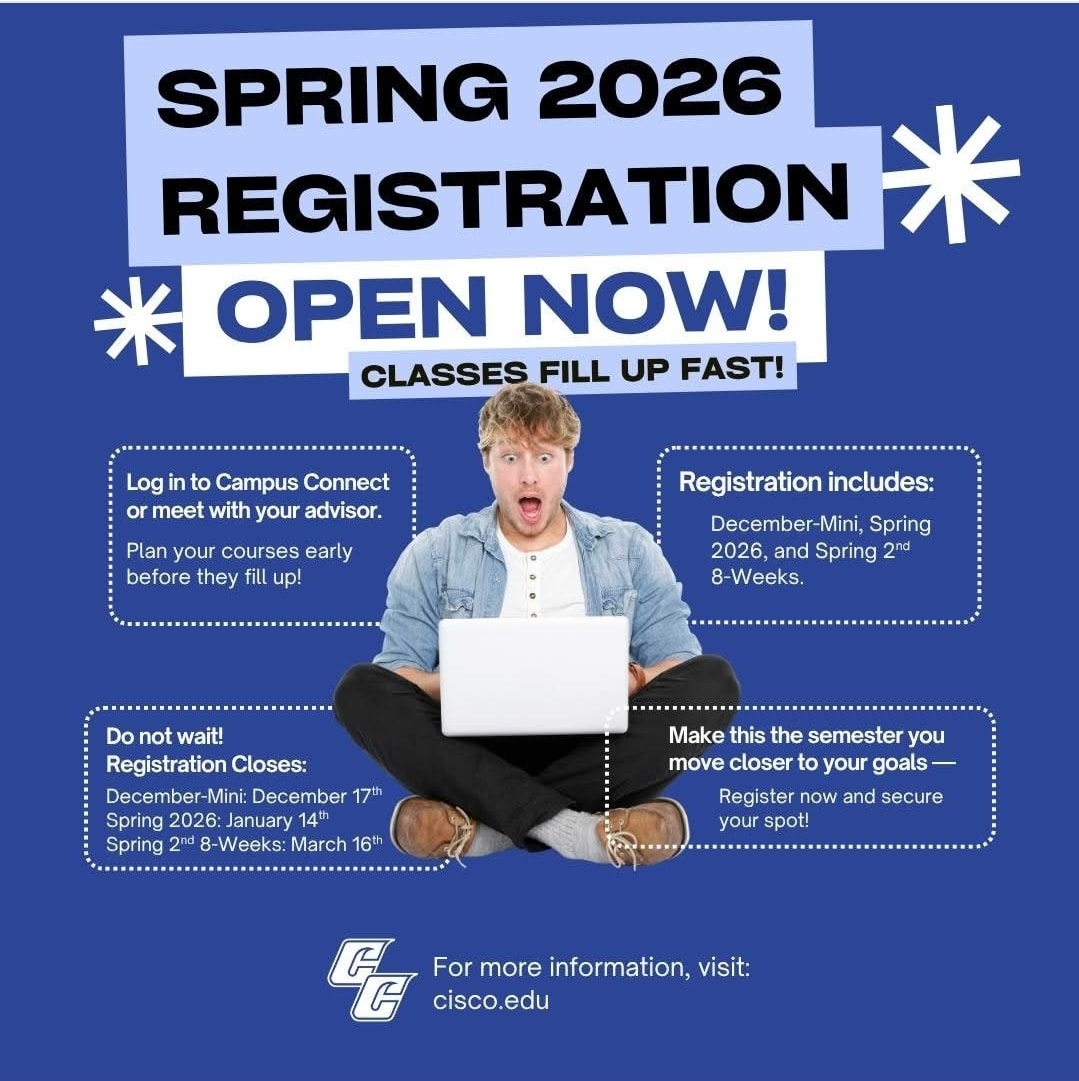 La - **Abilene,TX/ Cisco College** Spring 2026 Registration is now open ...