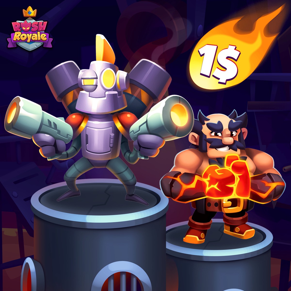 Rush Royale - 🔥New Robot for $1 and other promotions🔥 😍 The Robot and ...