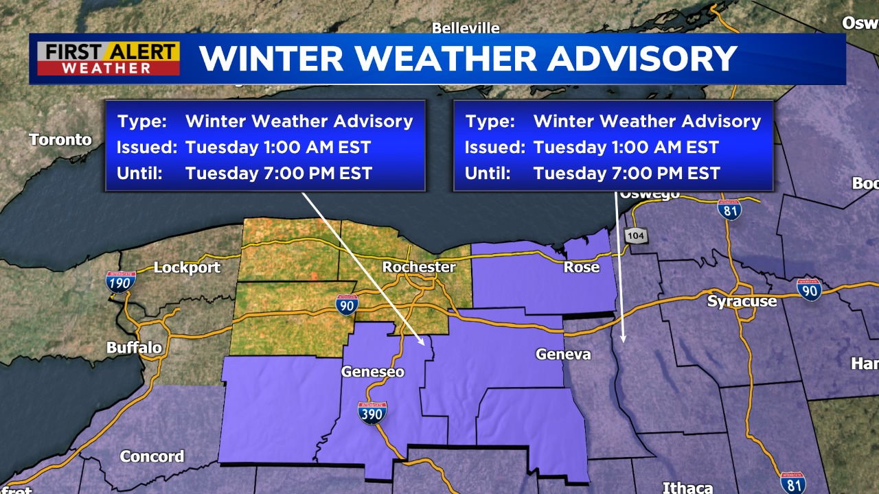 Glenn - Parts of Western New York are under a Winter Weather Advisory ...