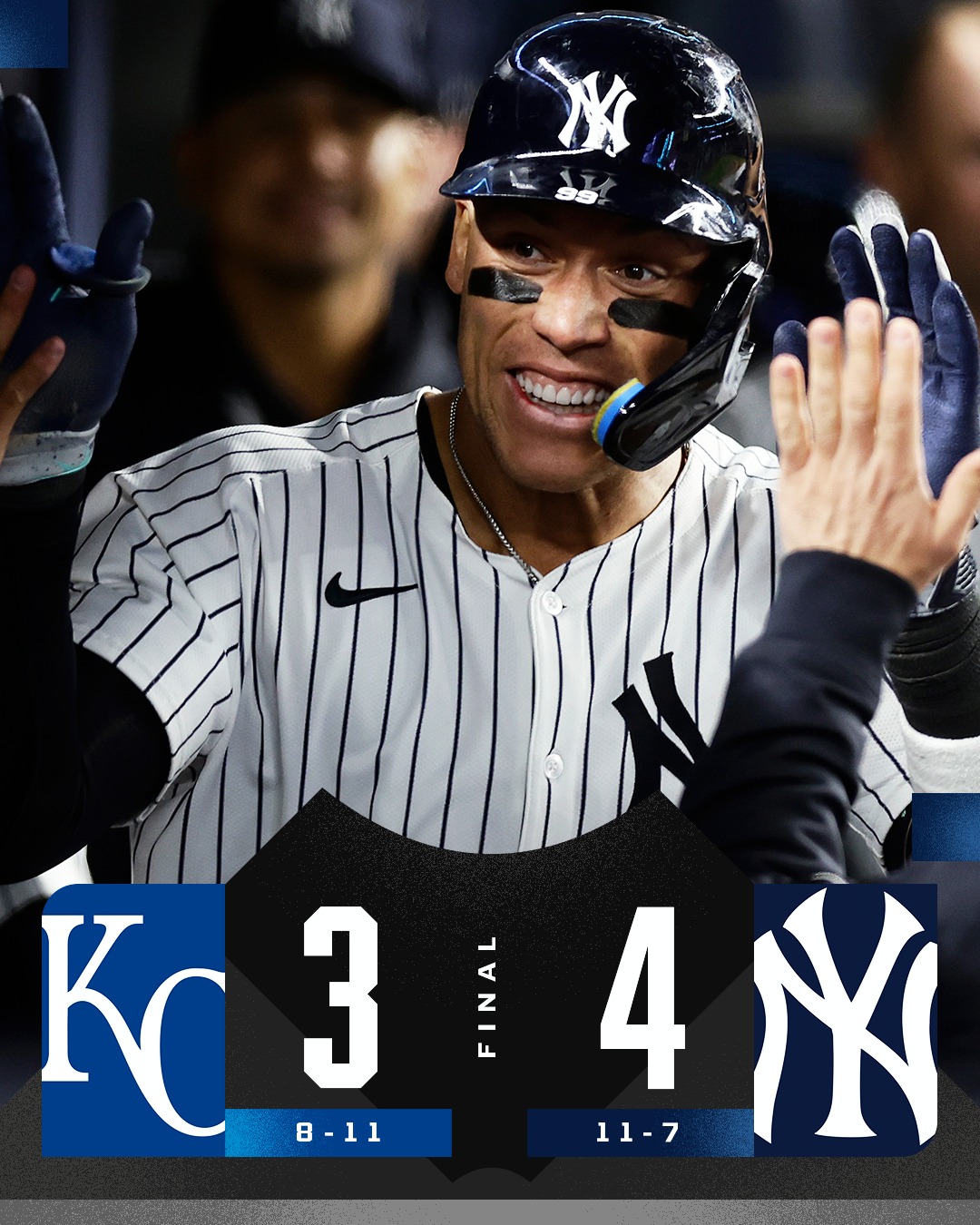 MLB - Aaron Judge homers and the New York Yankees complete the sweep ...