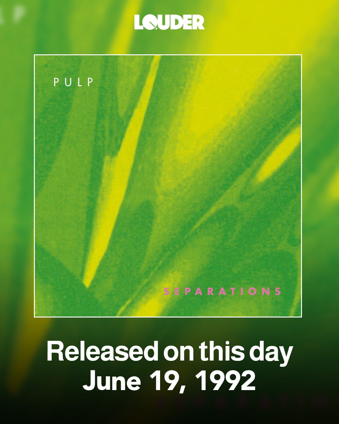 Pulp Countdown 1992 - 1983 #JarvisCocker #countdown #vinyl #pulp