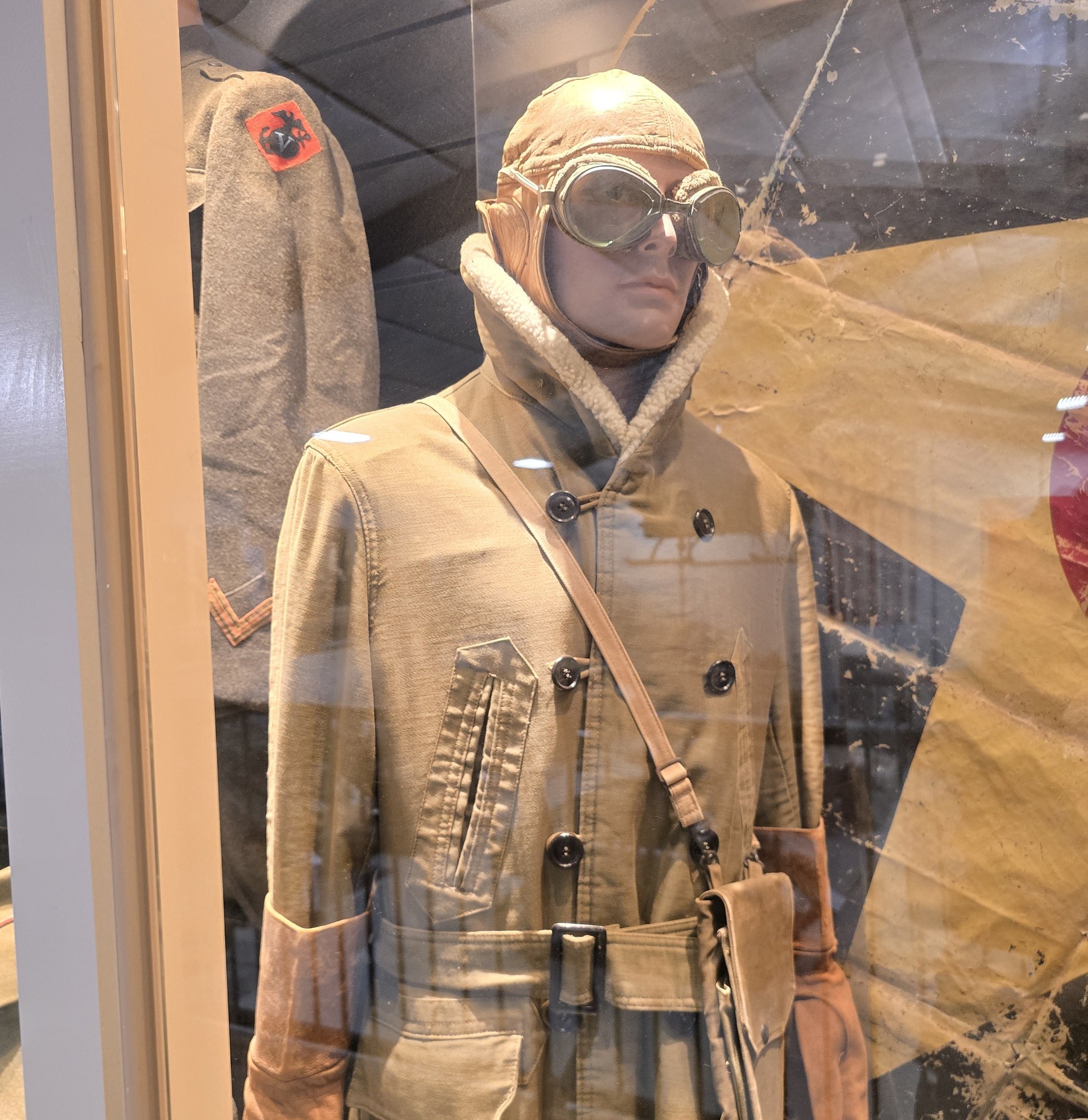 Typical flight gear used by American pilots during World War II 