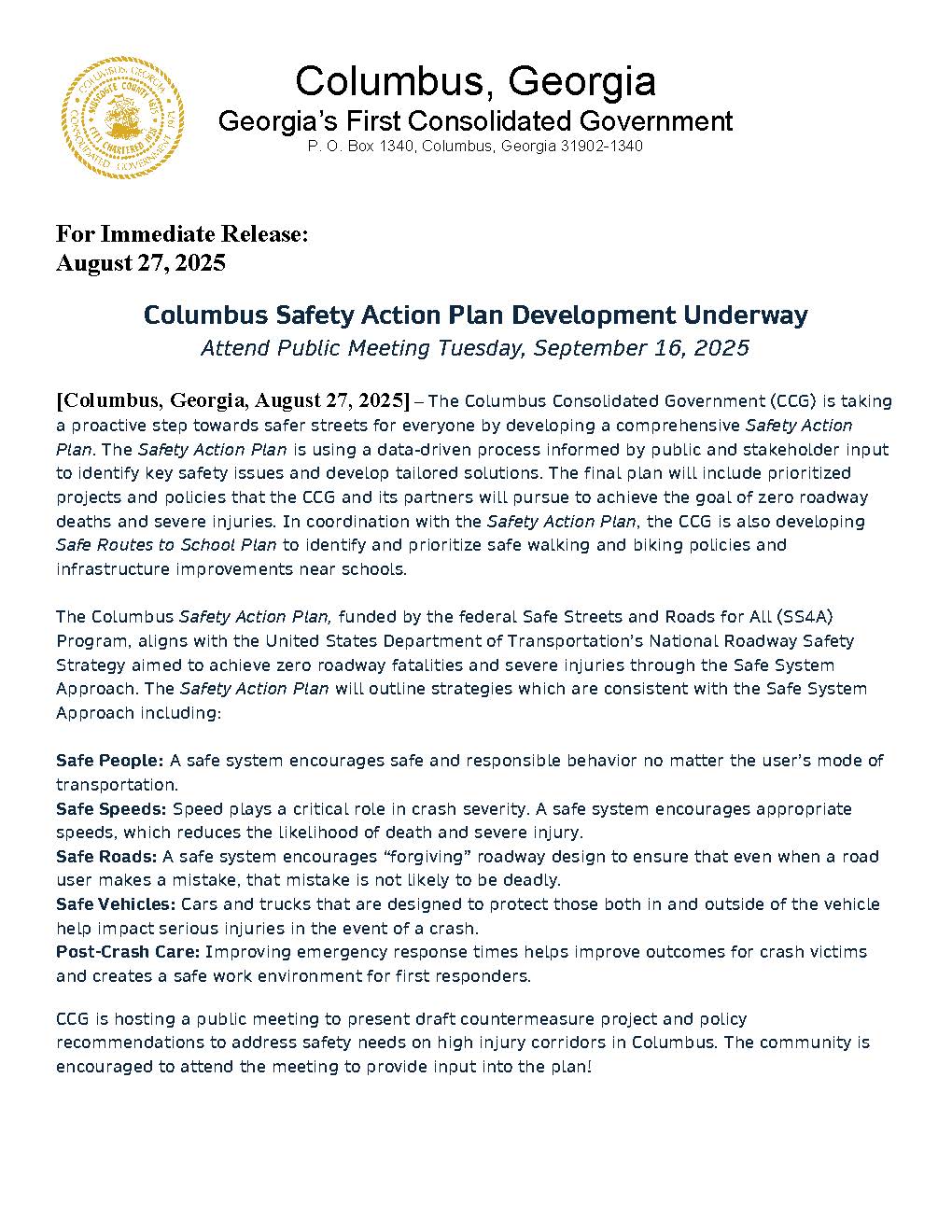 🚦 Help Shape Safer... - Columbus Consolidated Government | Facebook