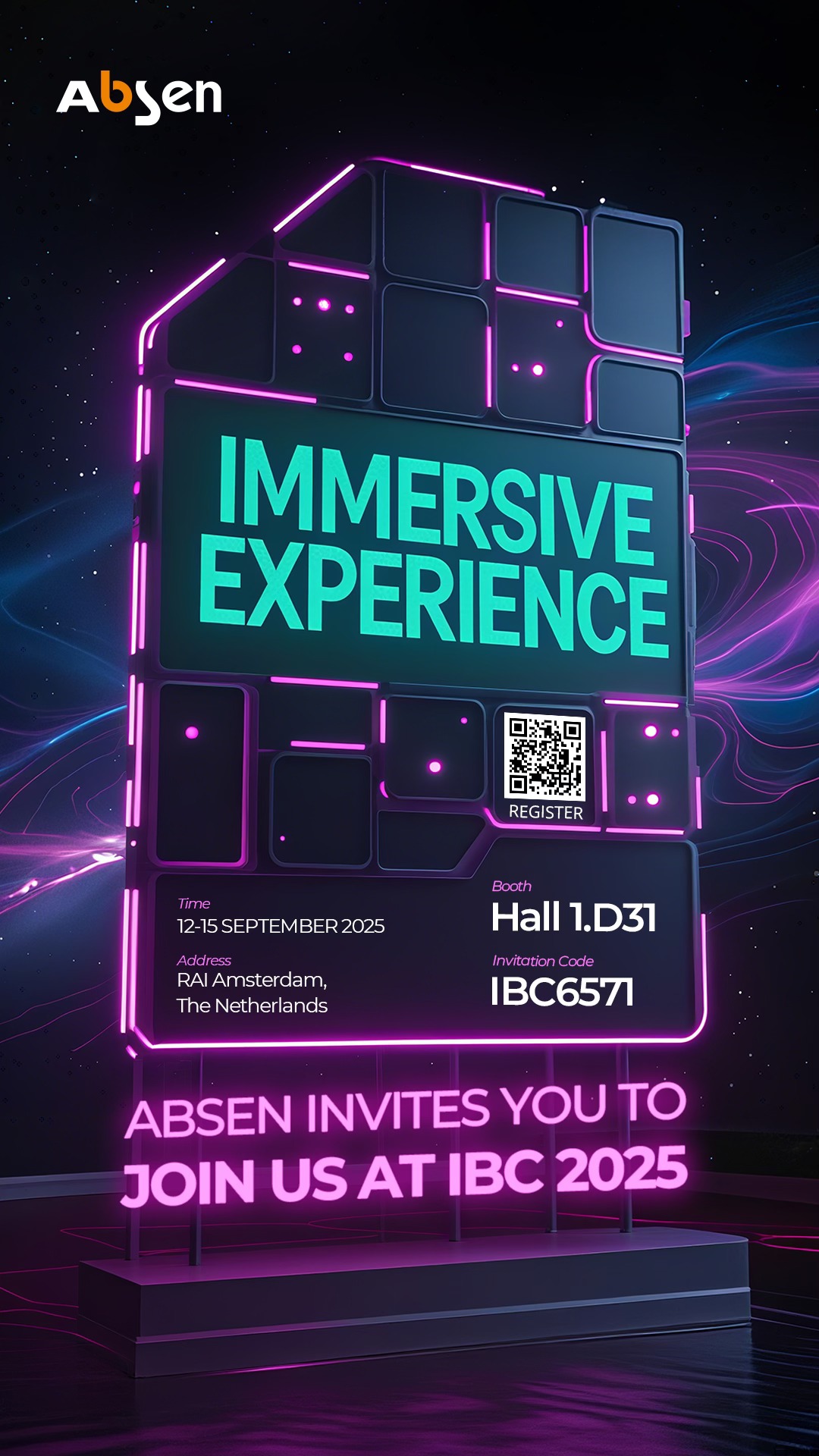 Absen - Absen is coming to IBC 2025! From 12–15 September 2025, join us ...