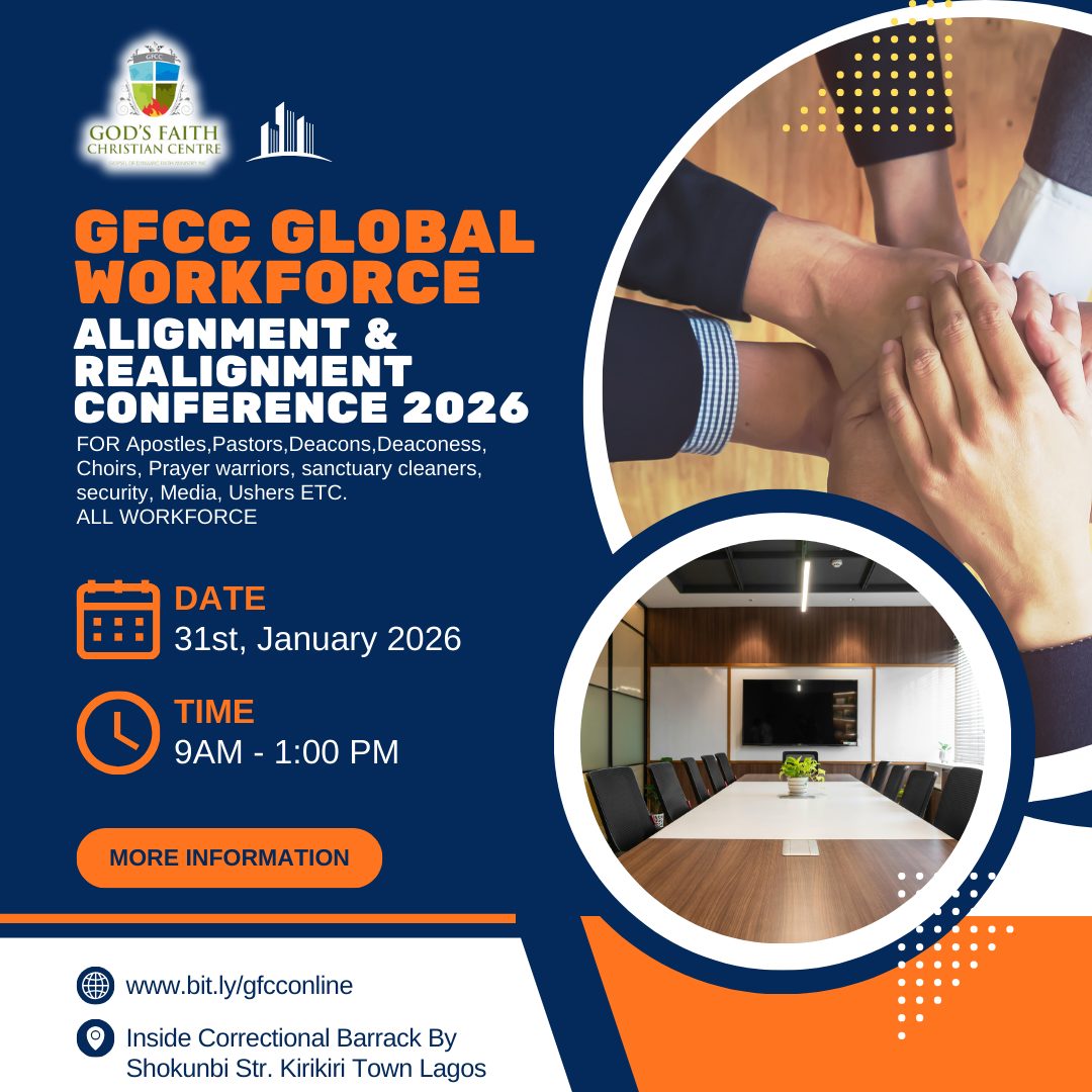 GOD'S - Dear Esteemed Workers, We are pleased to announce the GFCC ...