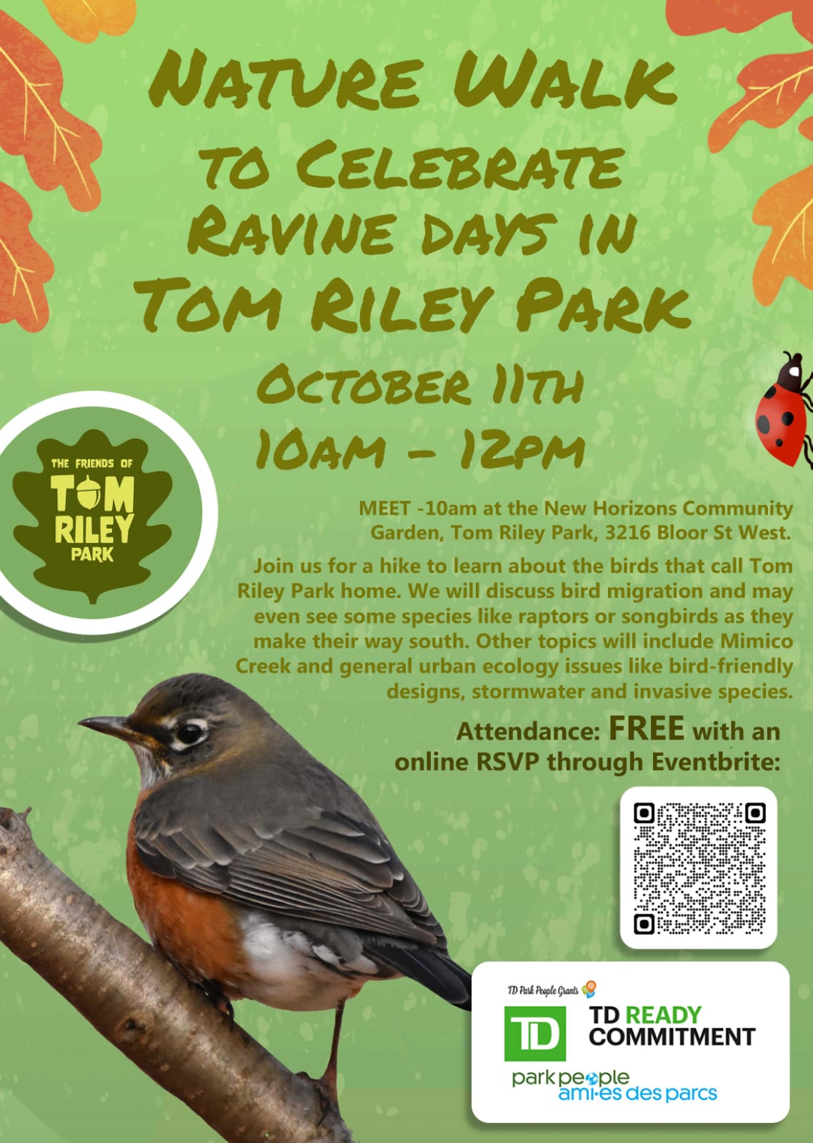 Friends of Tom Riley Park | Toronto ON