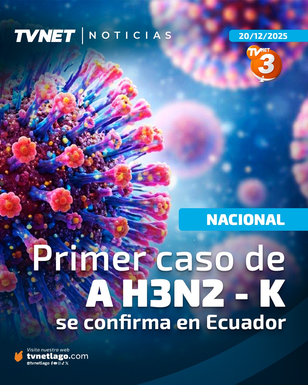 TvNet Lago - 🚨 ATENCIÓN | SALUD 🚨 🇪🇨 Ecuador registra el 🔴... | Facebook