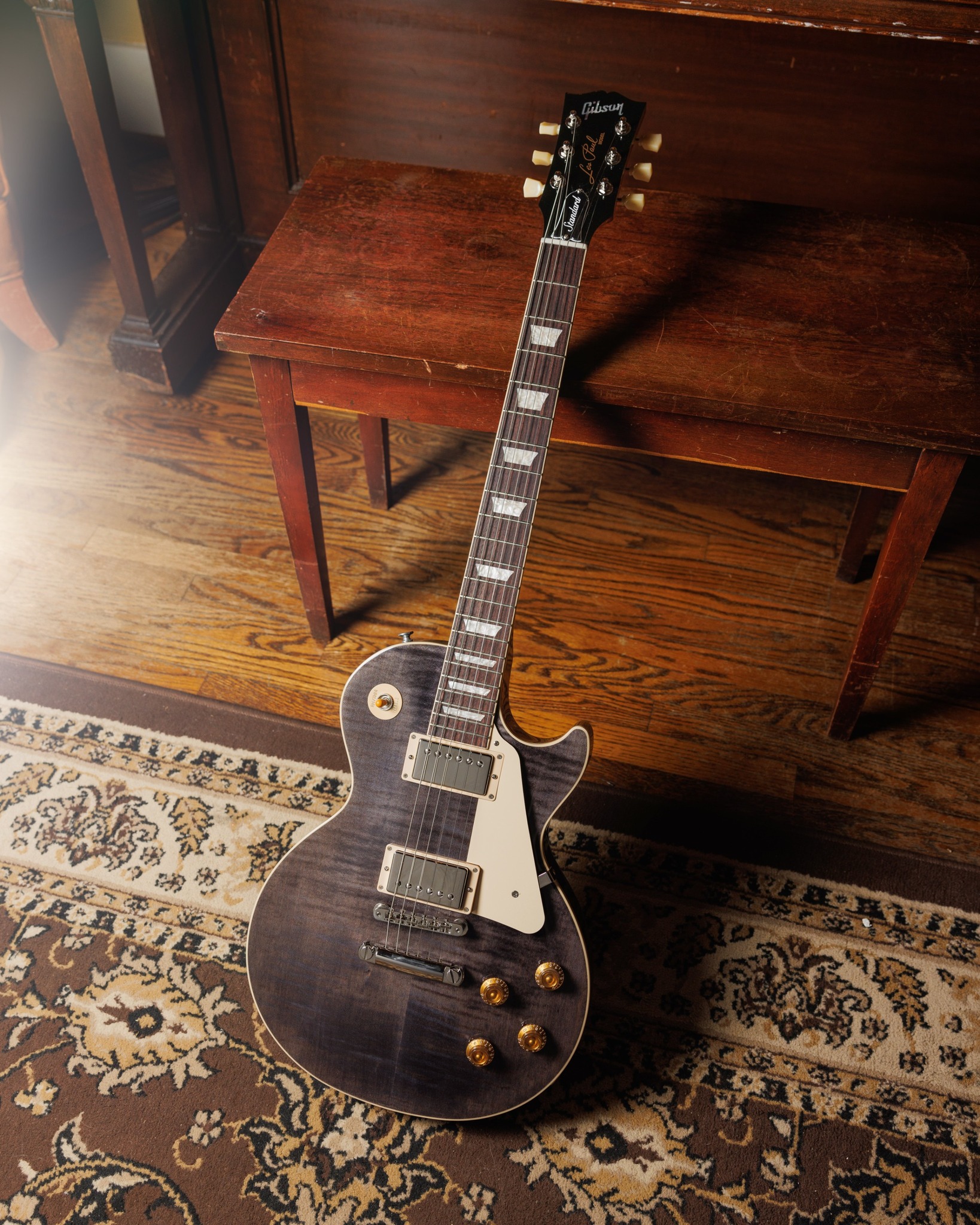 This Les Paul Standard 50s Figured Top in Translucent Black 