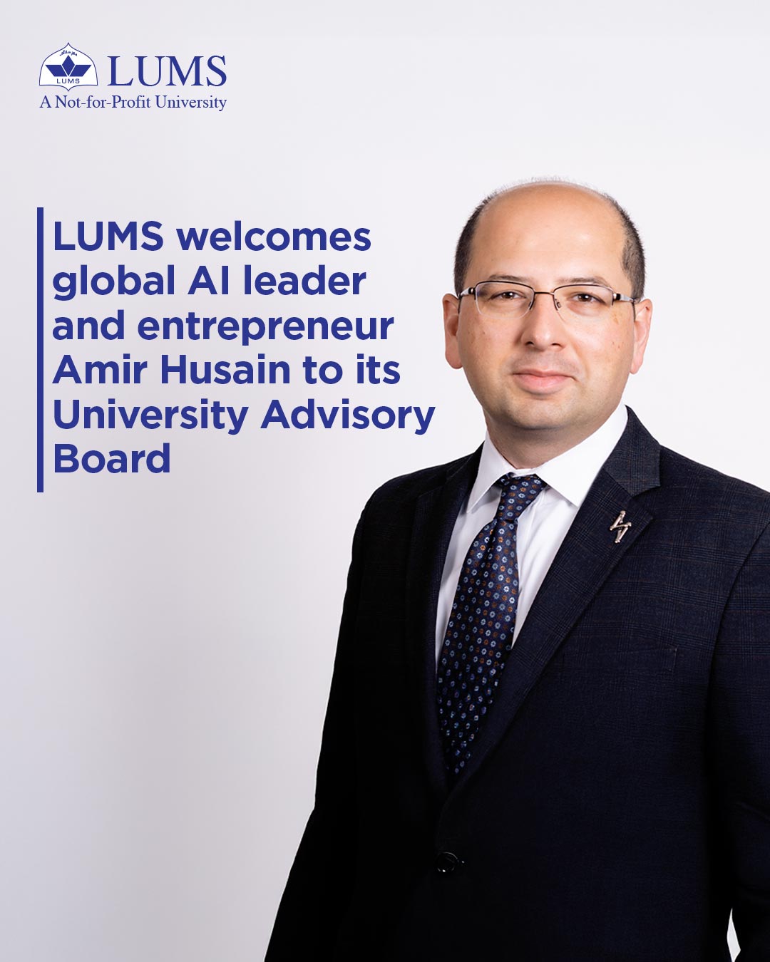 LUMS - LUMS is honoured to welcome Amir Husain, a globally... | Facebook
