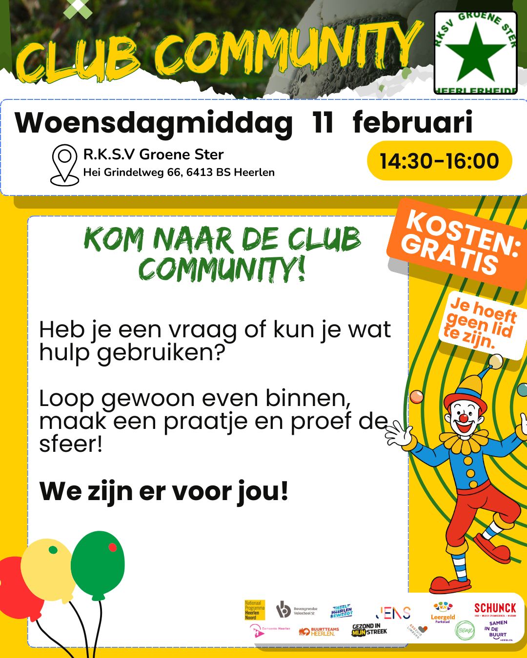 Stichting - 💥 𝙆𝙤𝙢 𝙣𝙖𝙖𝙧 𝙙𝙚 𝘾𝙇𝙐𝘽 𝘾𝙊𝙈𝙈𝙐𝙉𝙄𝙏𝙔!💥 📅 𝙒𝙖𝙣𝙣𝙚𝙚𝙧: 11 februari ⏰ ...