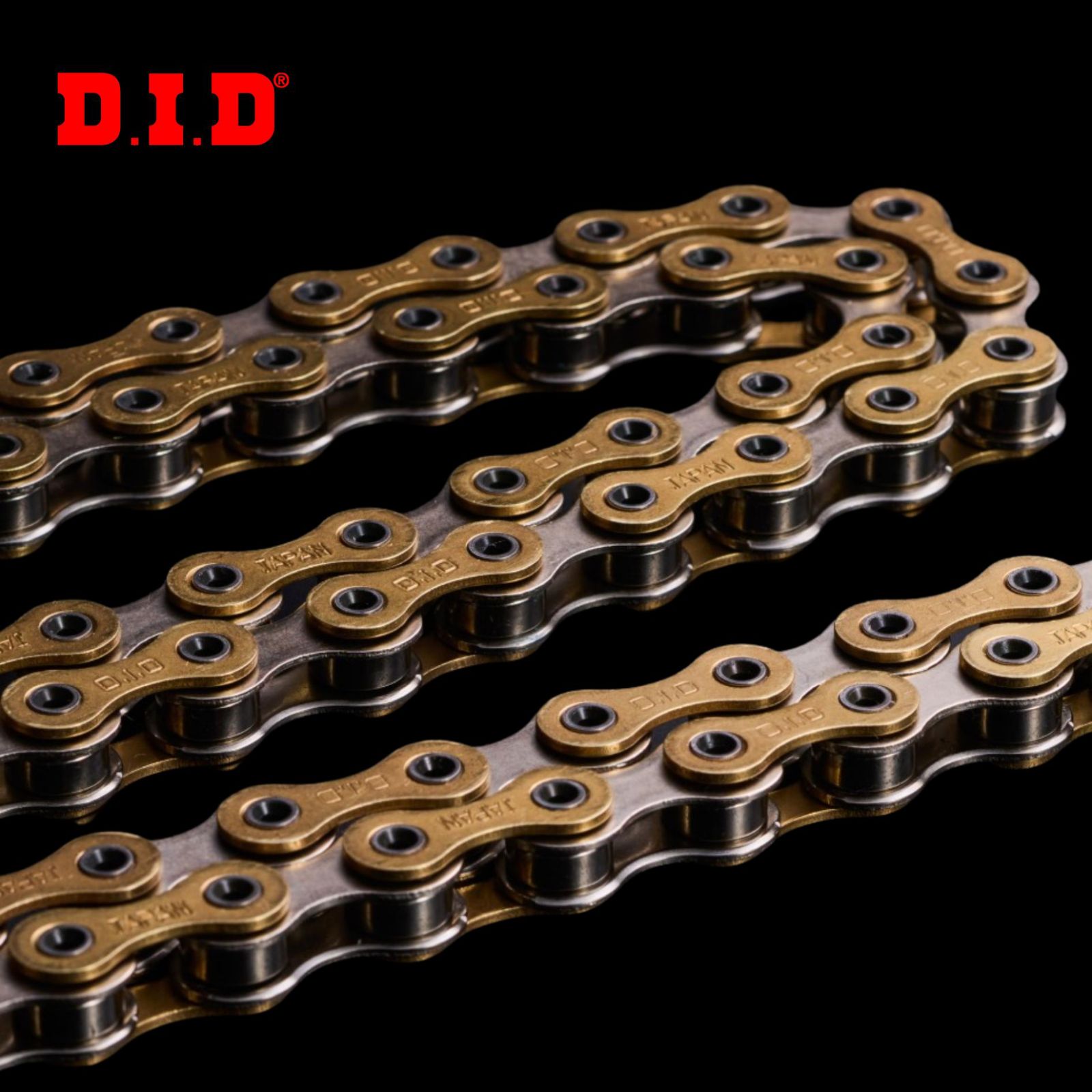 Product: D.I.D Midas Track Chain Size: 1/2 x 1/8 Specs: NJS Stamp