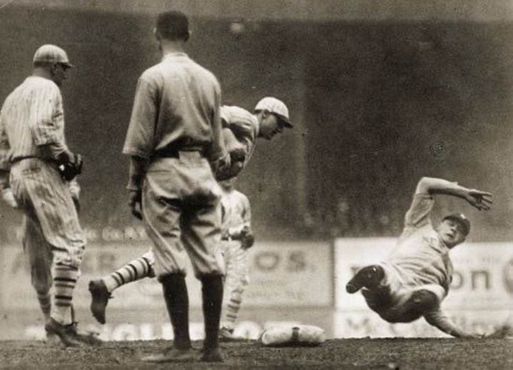 Babe Ruth sliding into 3rd base during... - Baseball In Pics | Facebook