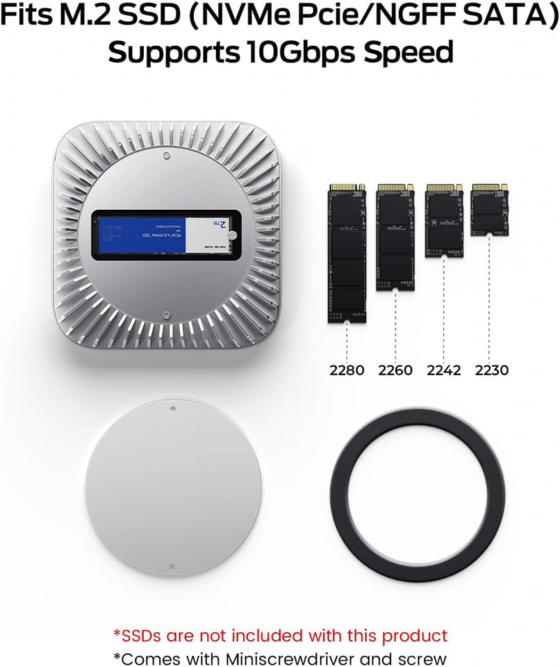 Station d'accueil Mac Mini M4/Pro 2024, Hub USB C, DP 4K@60Hz, USB 3.0 5Gbps, Lecteurs SD/TF - Informatique