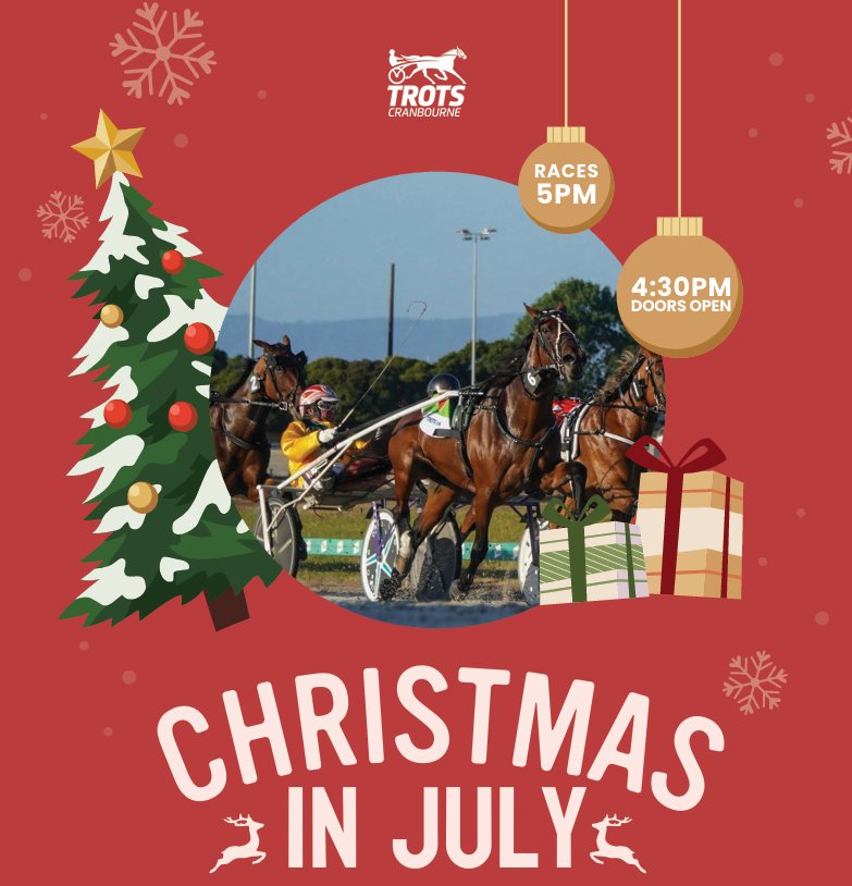🎄 Christmas in July at Cranbourne Harness Racing Club! 🎄