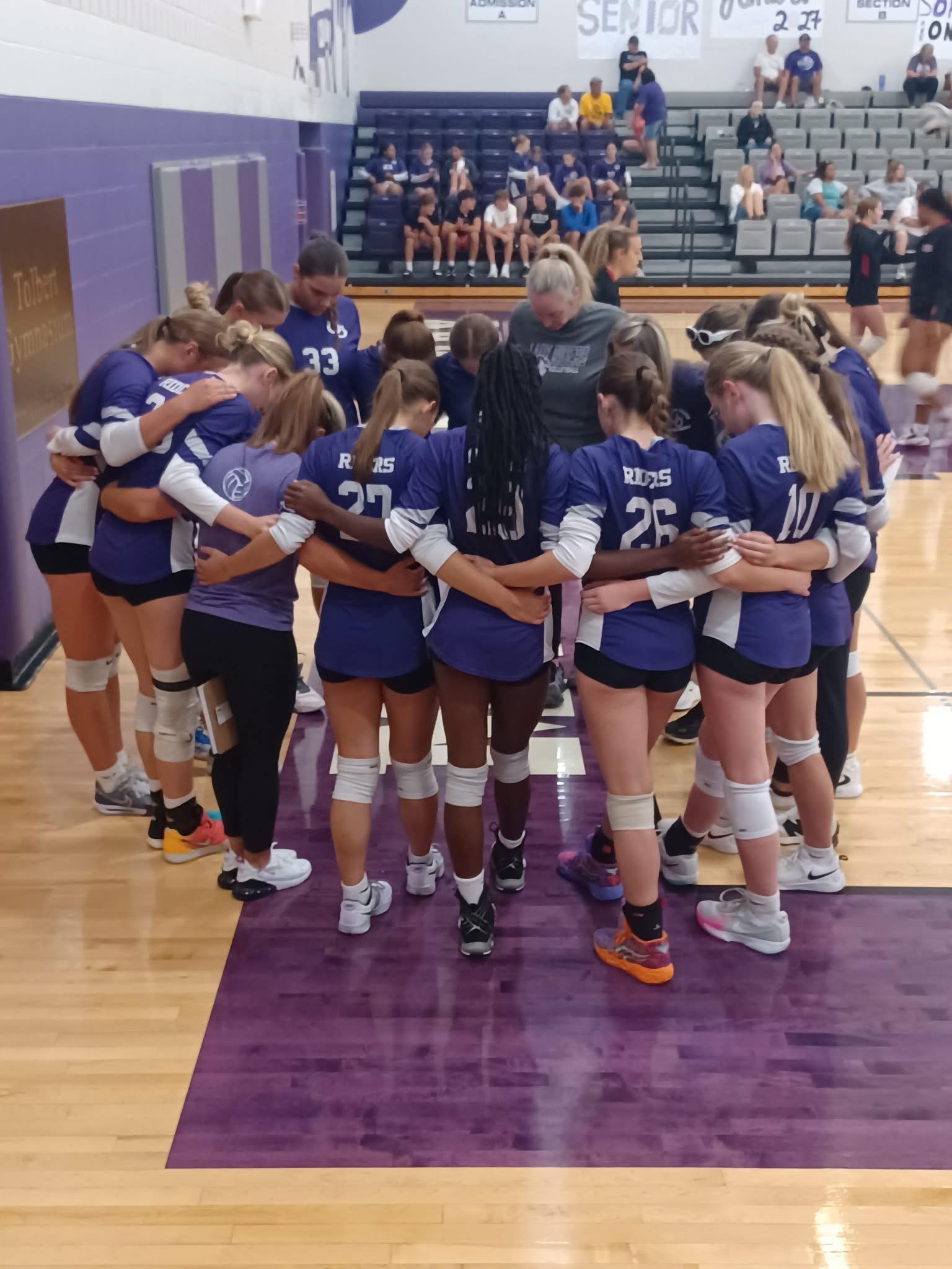 Purple - Beautiful photo from today’s volleyball home opener, by Angel ...