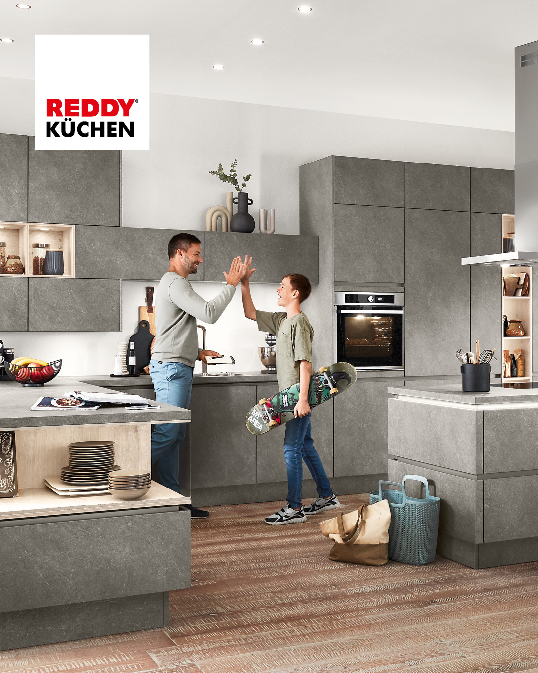 REDDY - 🖤 Beton(t) stylisch – Der Industrial Look für deine Küche! 🏡 ...