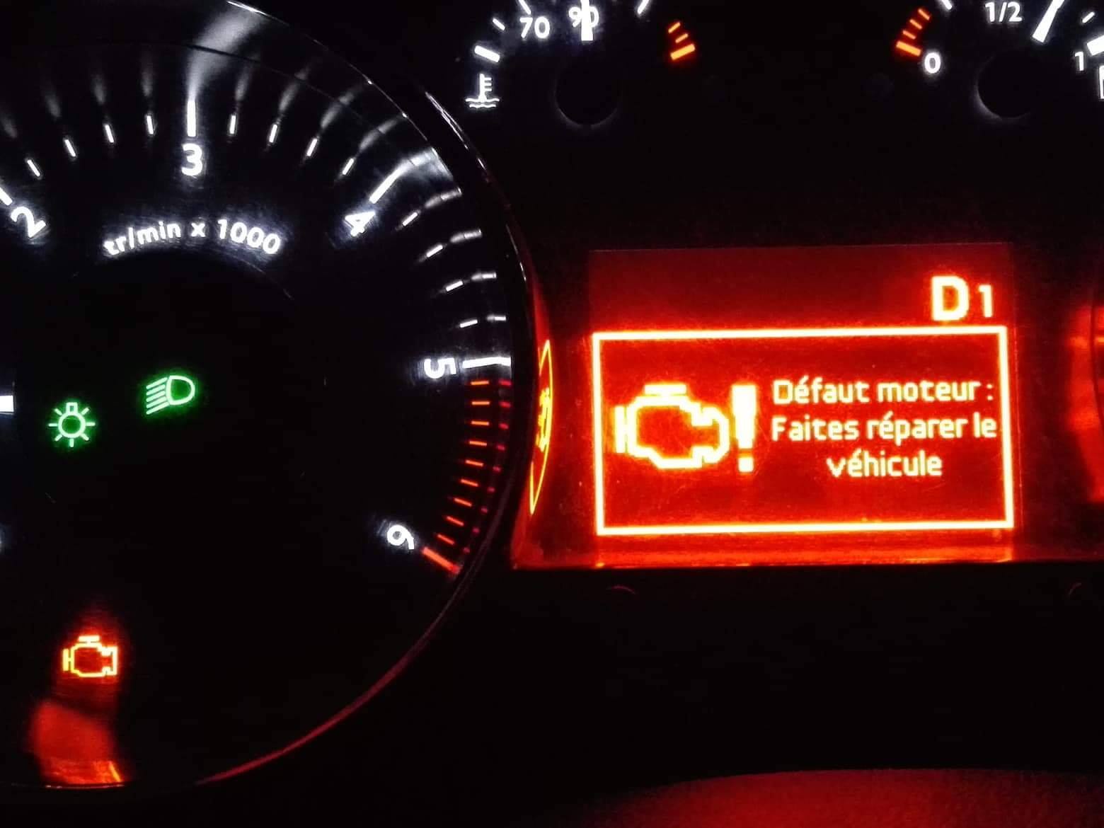 Défaut Moteur Faites Réparer Le Véhicule 308 Diesel