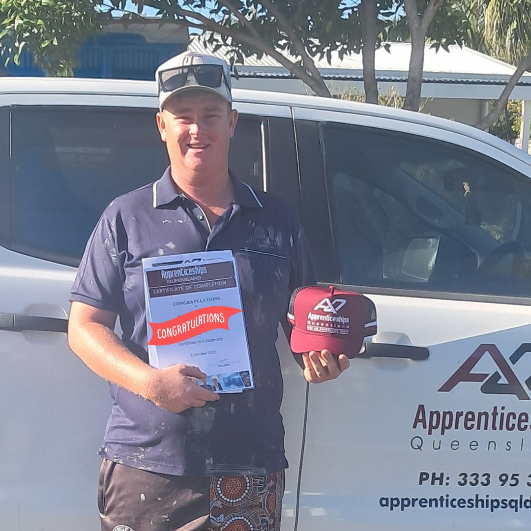 Congratulations to Max who... - Apprenticeships Queensland | Facebook