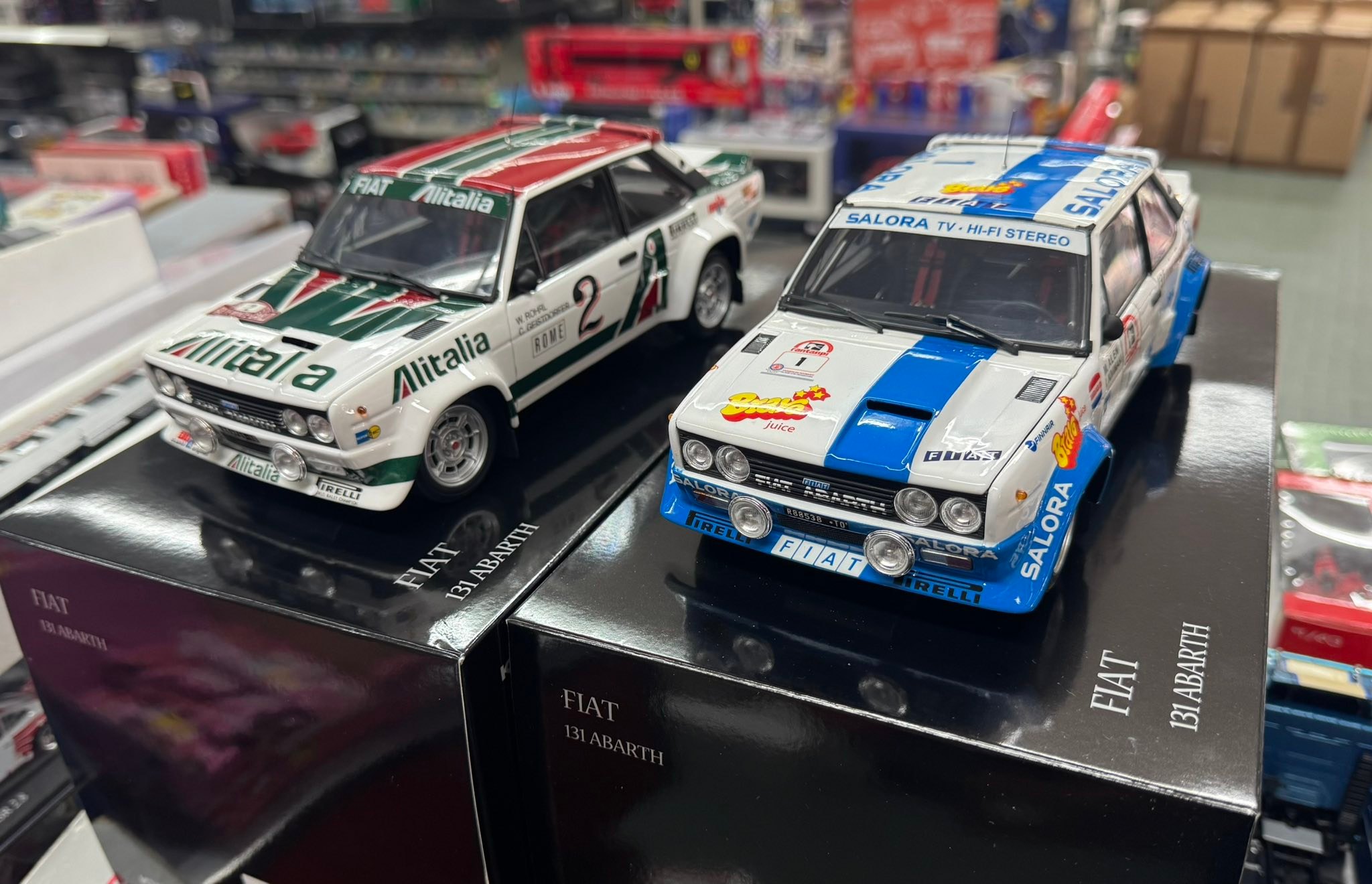 Kyosho Original 1/18 Diecast Fiat 131 Abarth Rally 1980 Sanremo Nr
