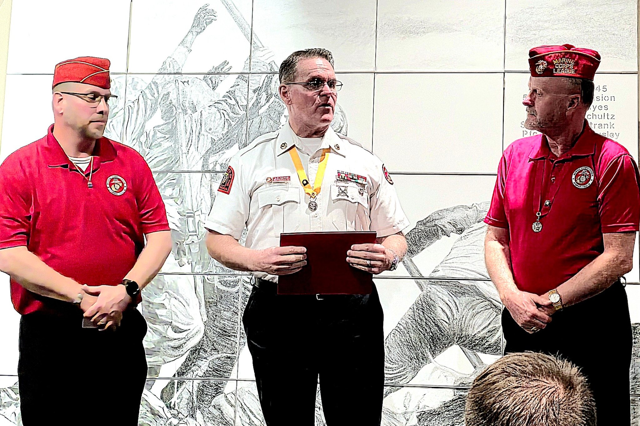 Northeast - Commandant JP Sager gives out The Marine of the Year Award ...