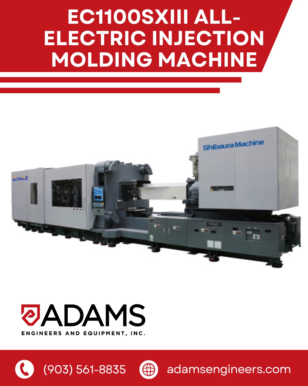 Adams - The EC1100SXIII All-Electric Injection Molding Machine combines ...