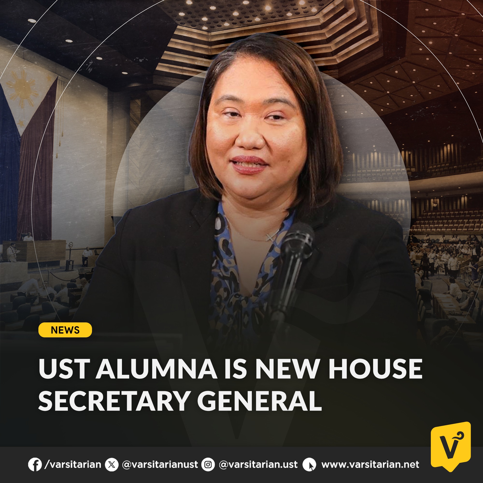 The Varsitarian - Communication arts graduate Cheloy Garafil assumed ...