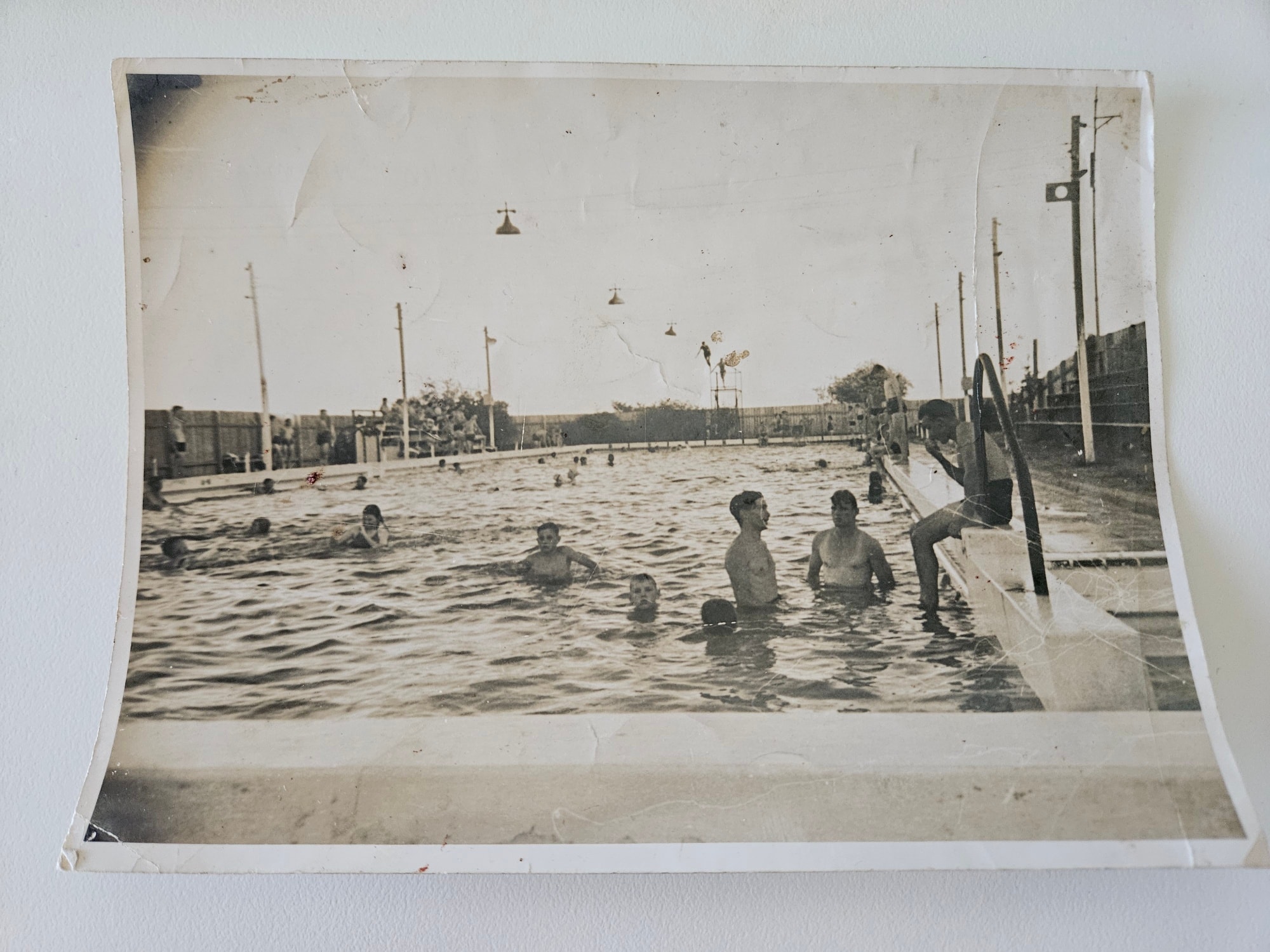 Red Bridge swimming pool in Chambersburg, Pennsylvania, 1950s