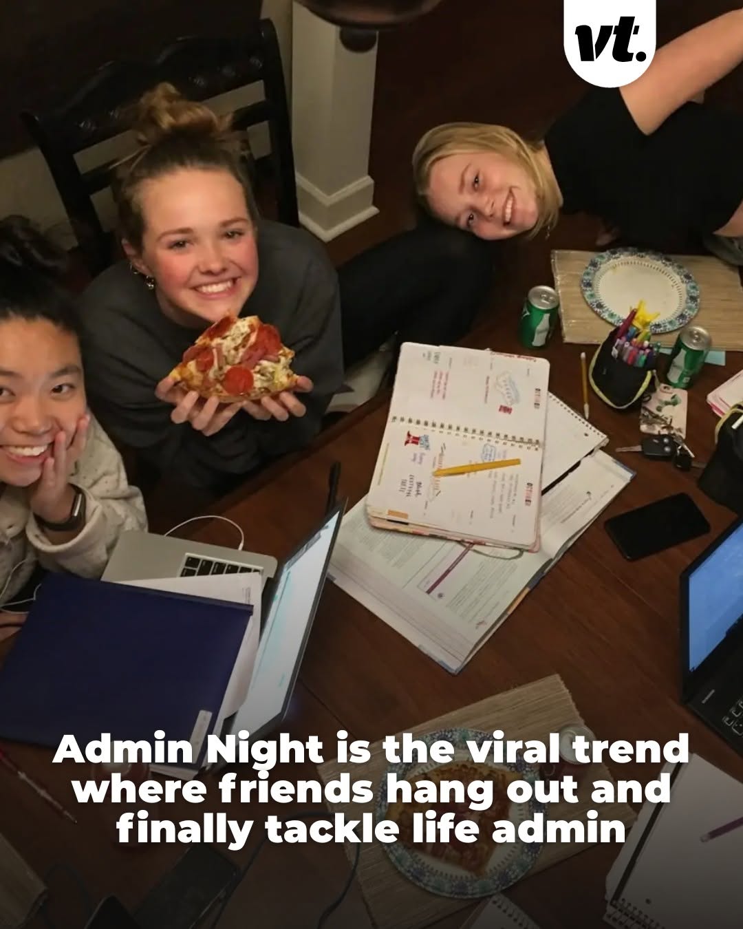 VT - A new low key social trend called admin night is... | Facebook