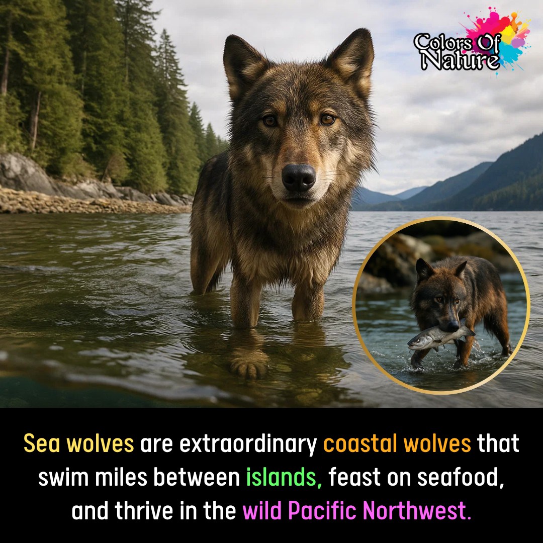 Colors - Sea wolves are a special type of wolf that live along the ...