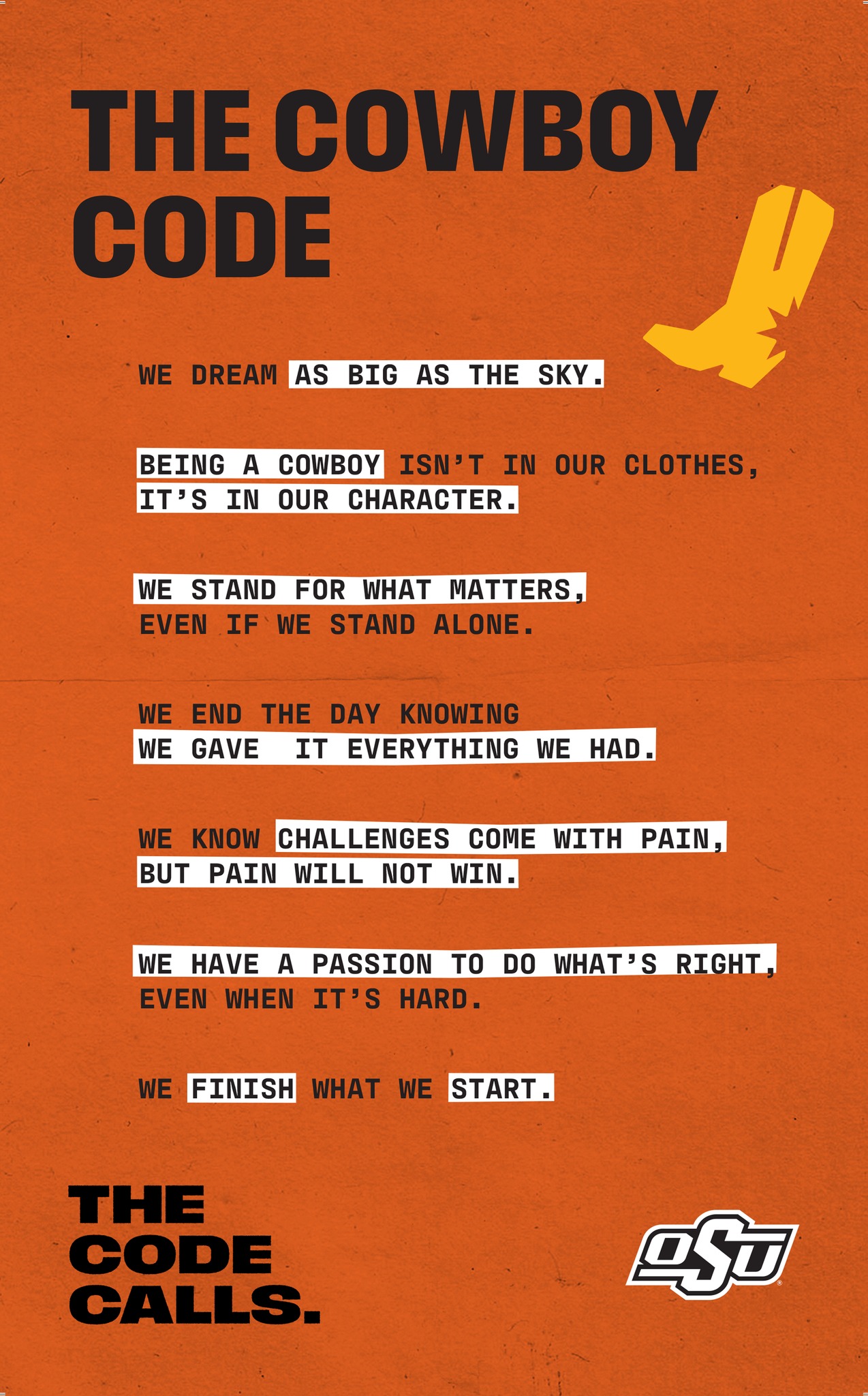 The Cowboy Code isn’t just... - Oklahoma State University | Facebook