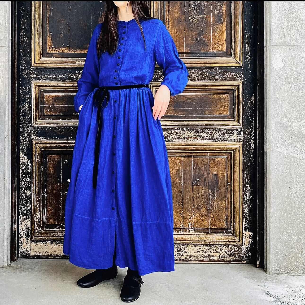 HALLELUJAH ネイビー ロングワンピース 侍者のローブ HALLELUJAH Robe