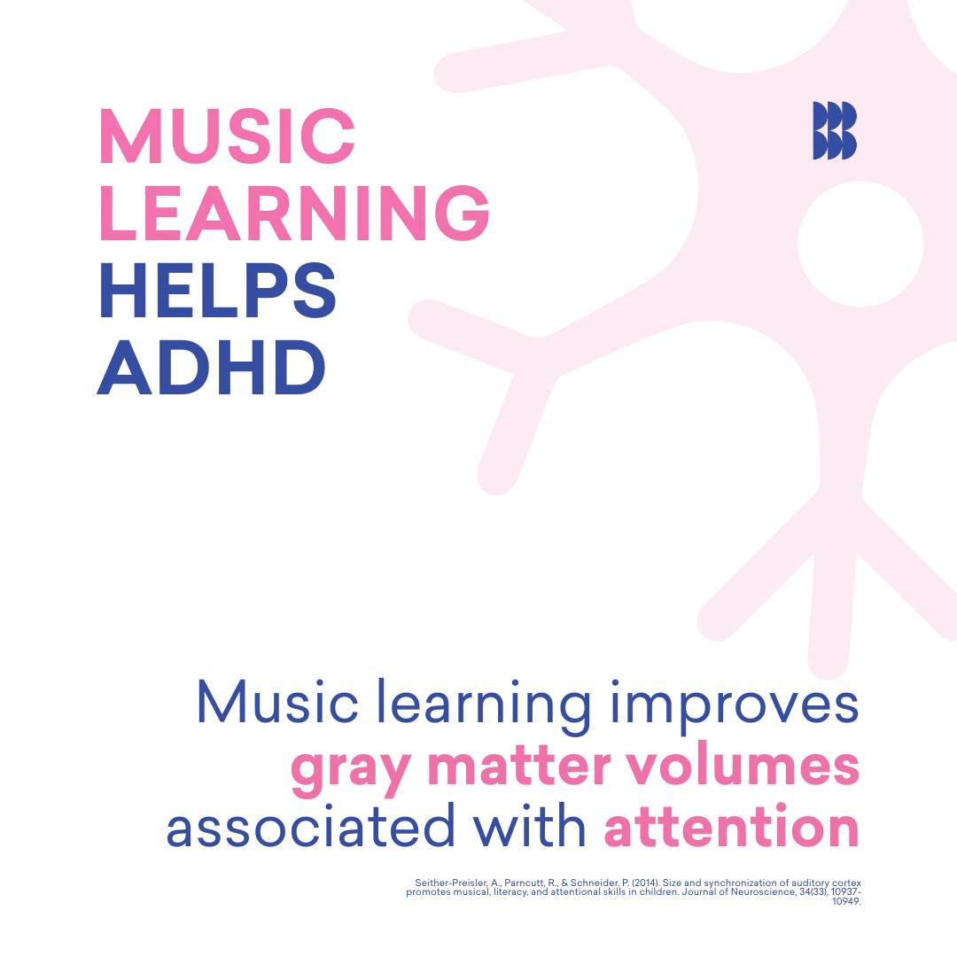Music learning changes the brain,... - Bigger Better Brains | Facebook