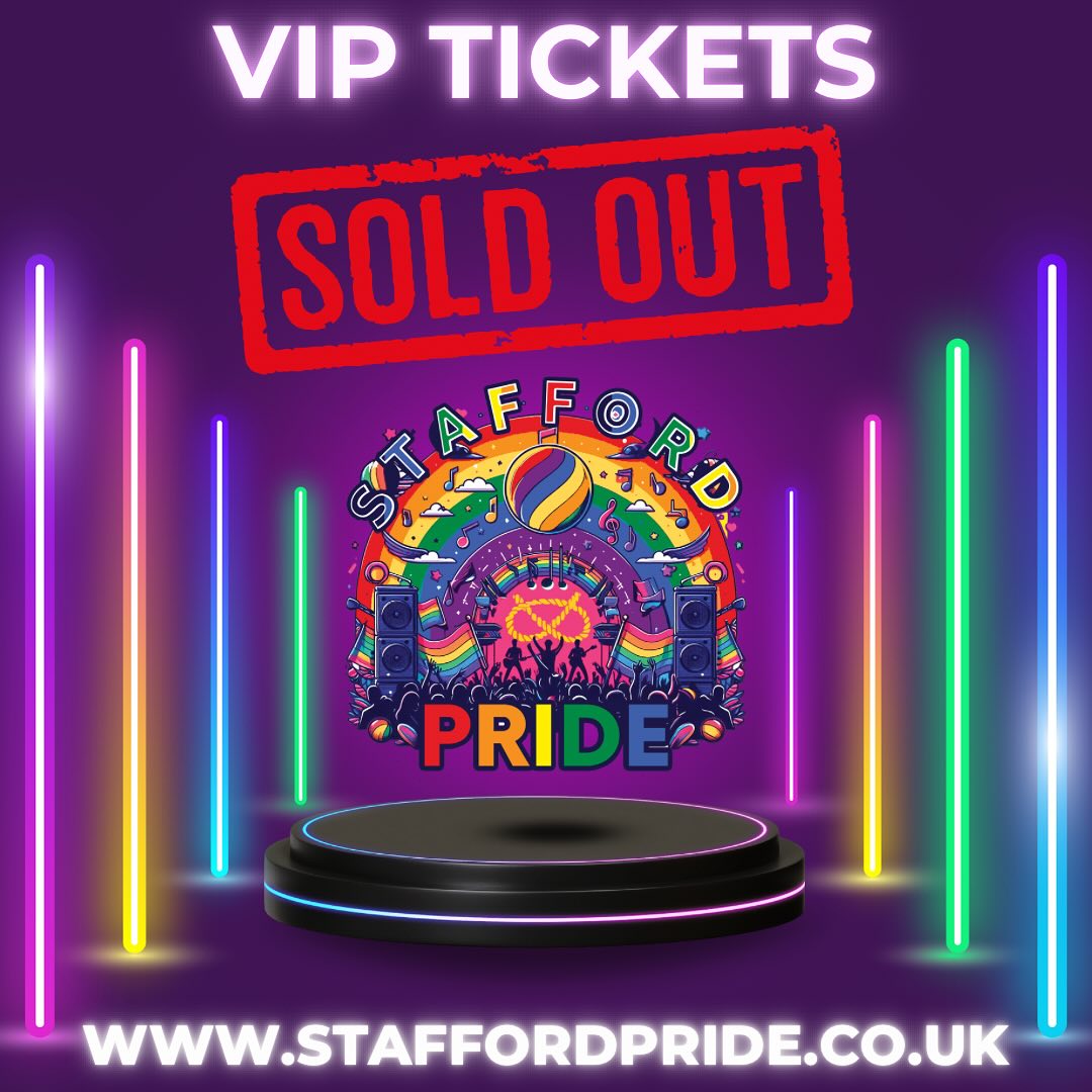 Stafford - VIP Tickets are now SOLD OUT 🤯🥵 Even with a bigger VIP area ...