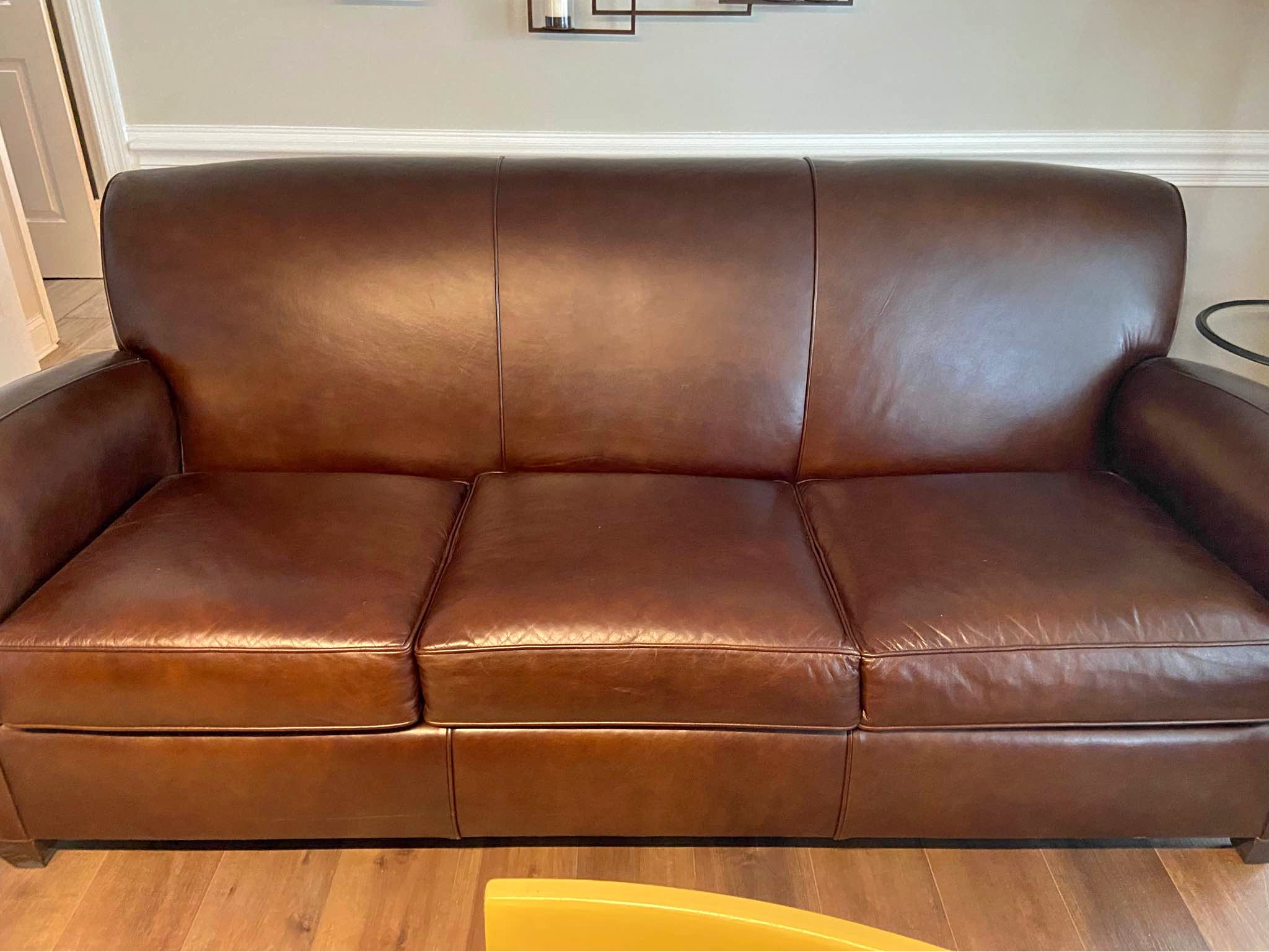 Pottery Barn Leather Couch - Sofas, Loveseats & Sectionals