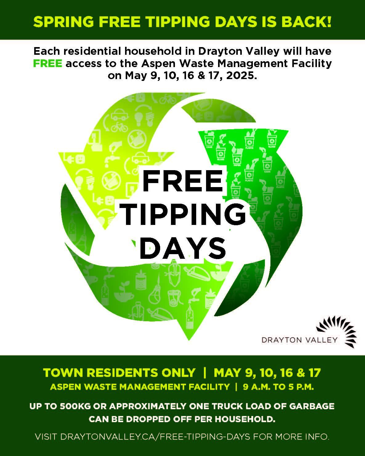 Town - SPRING FREE TIPPING DAYS BEGINS TOMORROW (MAY 9) The Town of ...