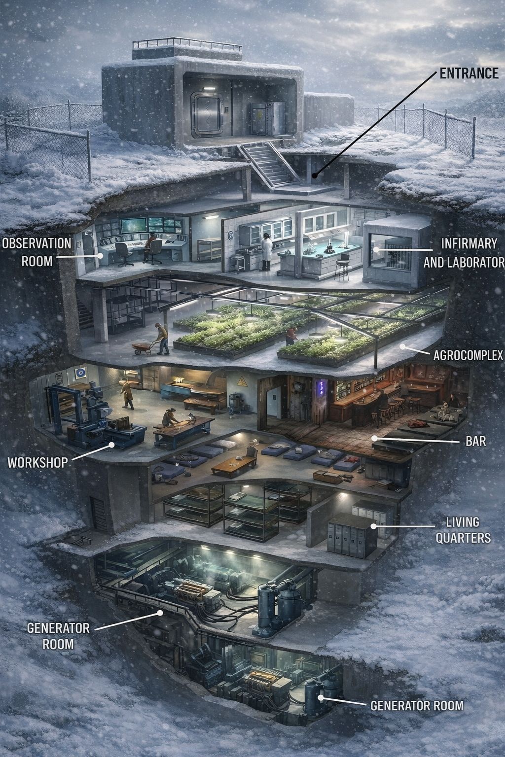 CIVIL - 🌍 Surface & Upper Levels – Command and Science - Surface ...