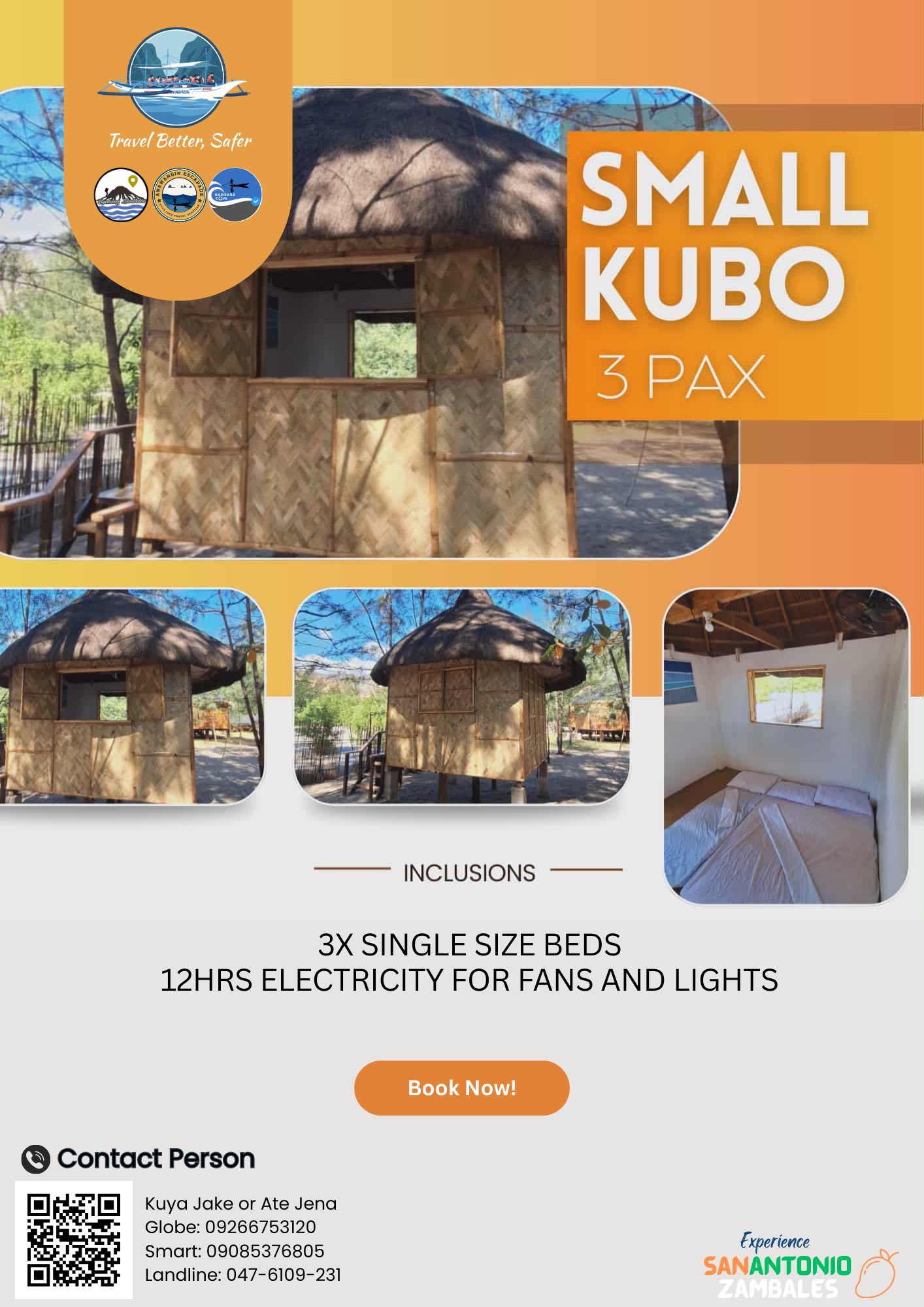 Anawangin - SMALL KUBO (Fan Room) Good for 3Pax 1 Unit Available 3X ...