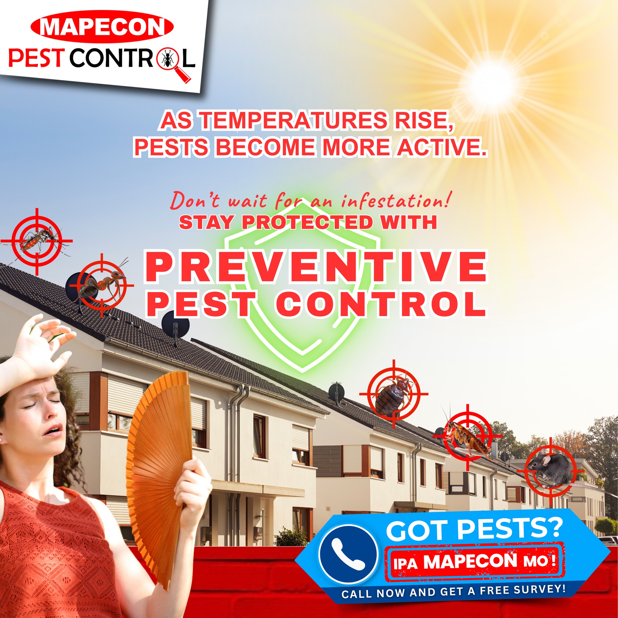 MAPECON - 🌞🌡️When temperatures rise, pests don’t just come out—they ...