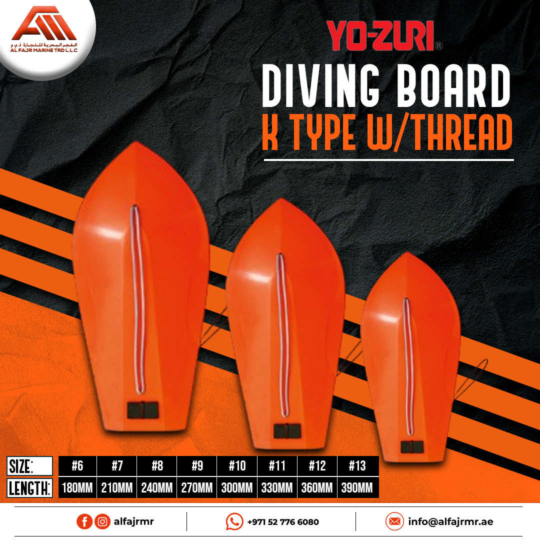 Al - 🚀 YO-ZURI DIVING BOARD – K TYPE W/ THREAD 🎣 Upgrade your trolling ...