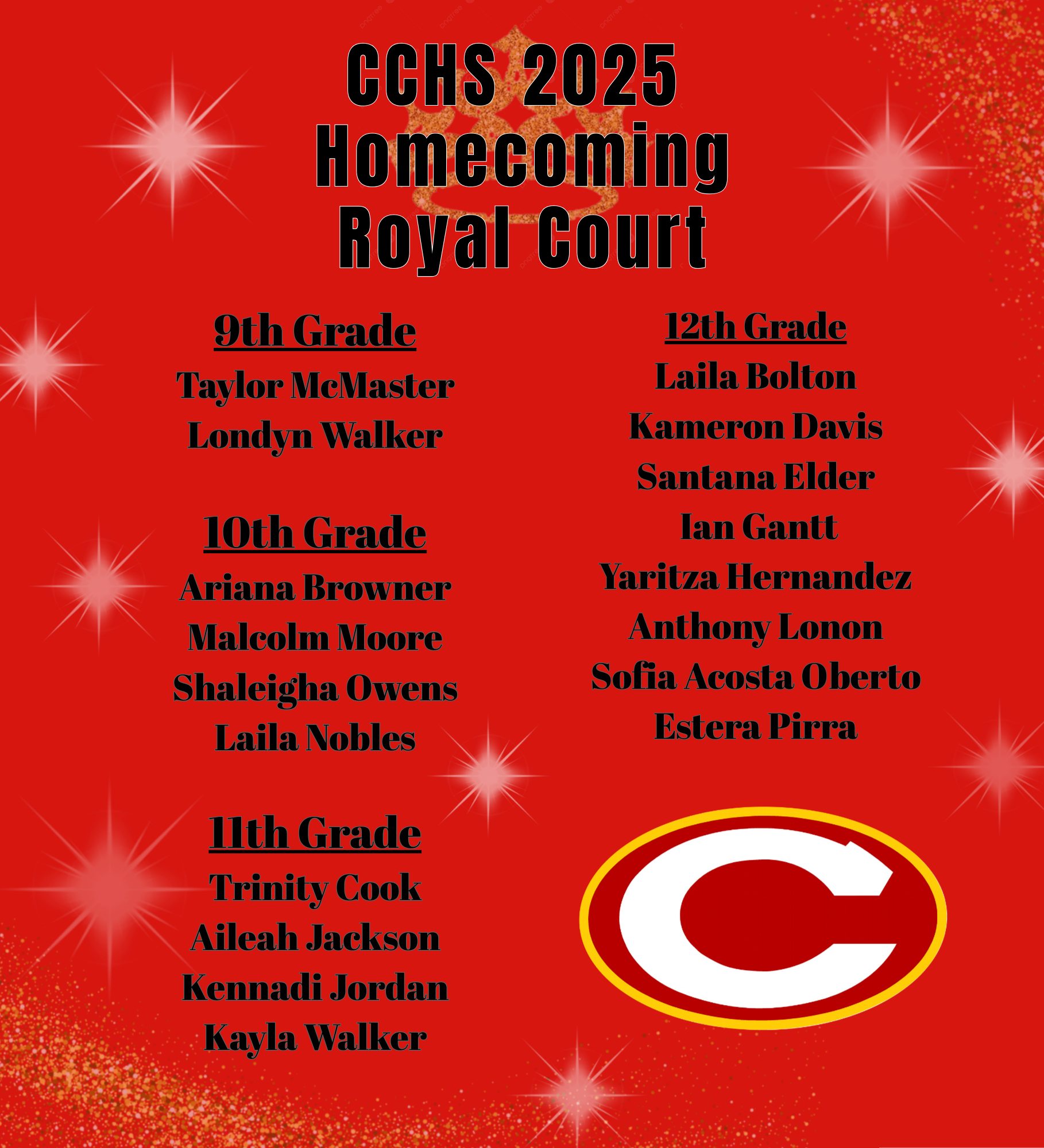 Clarke - CCHS's 2025 Homecoming Royal Court has been announced! The ...
