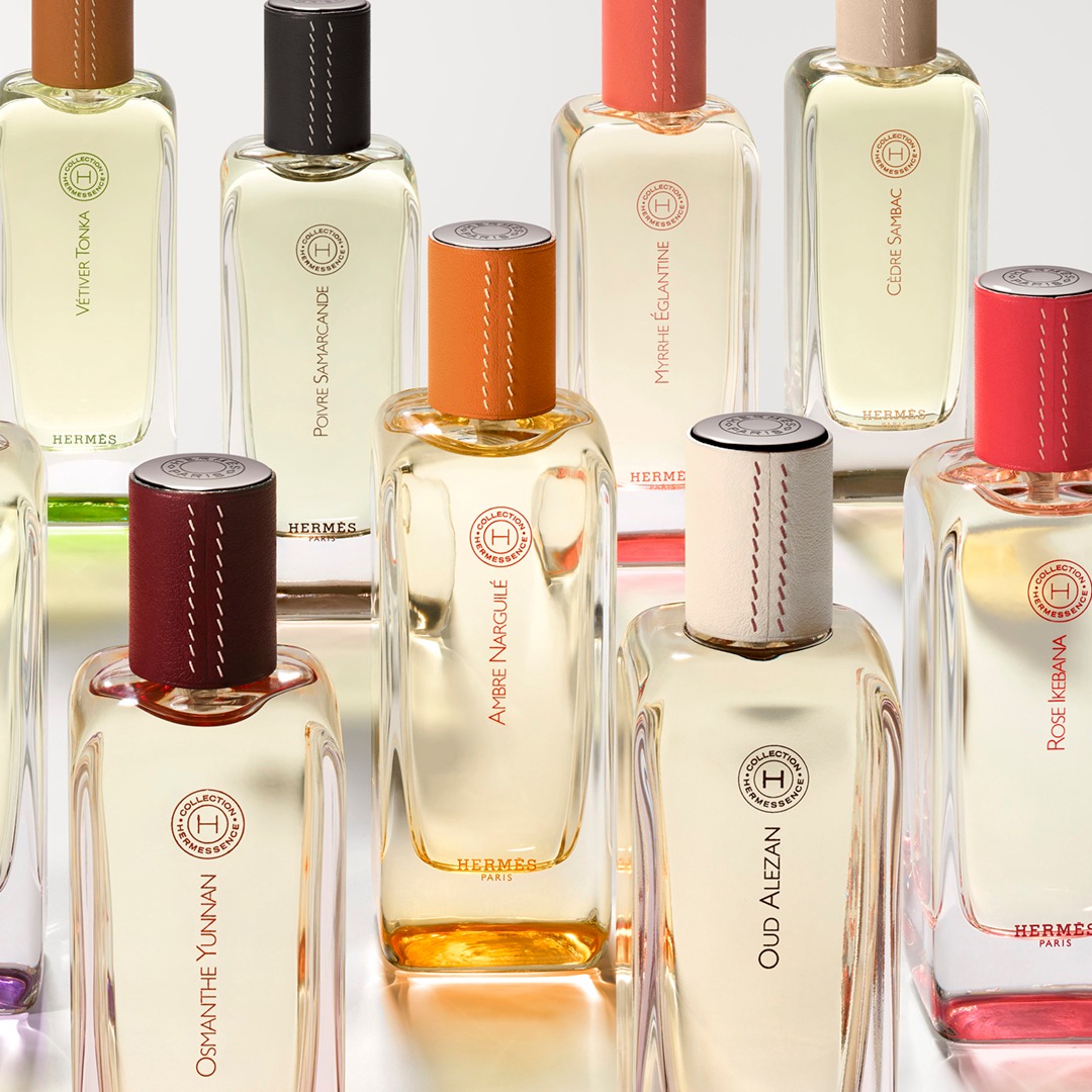 Discover the new Hermessence fragrance gesture. ​ Oud Alezan Eau