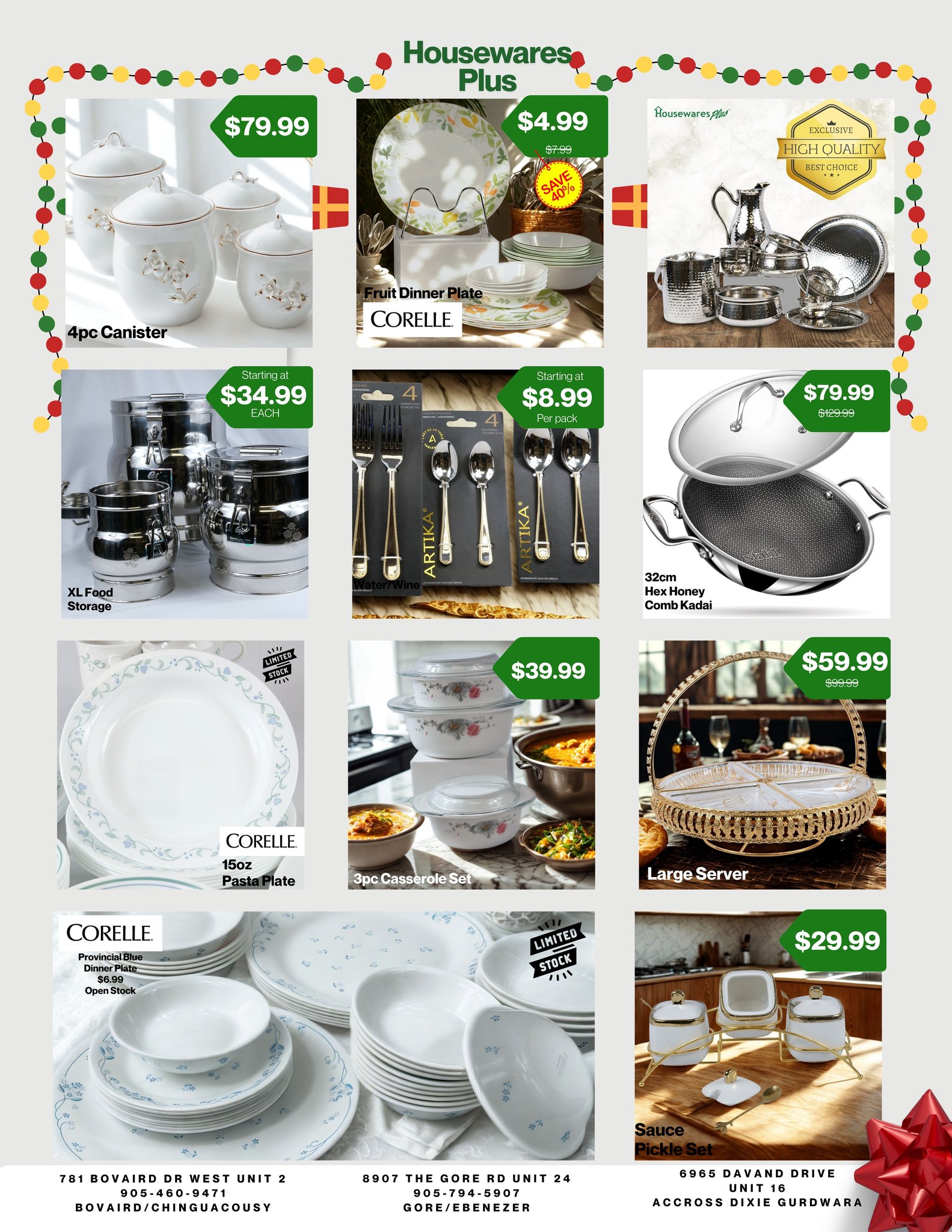 Housewares - housewaresplus.com Brampton West: 781 Bovaird Drive West ...