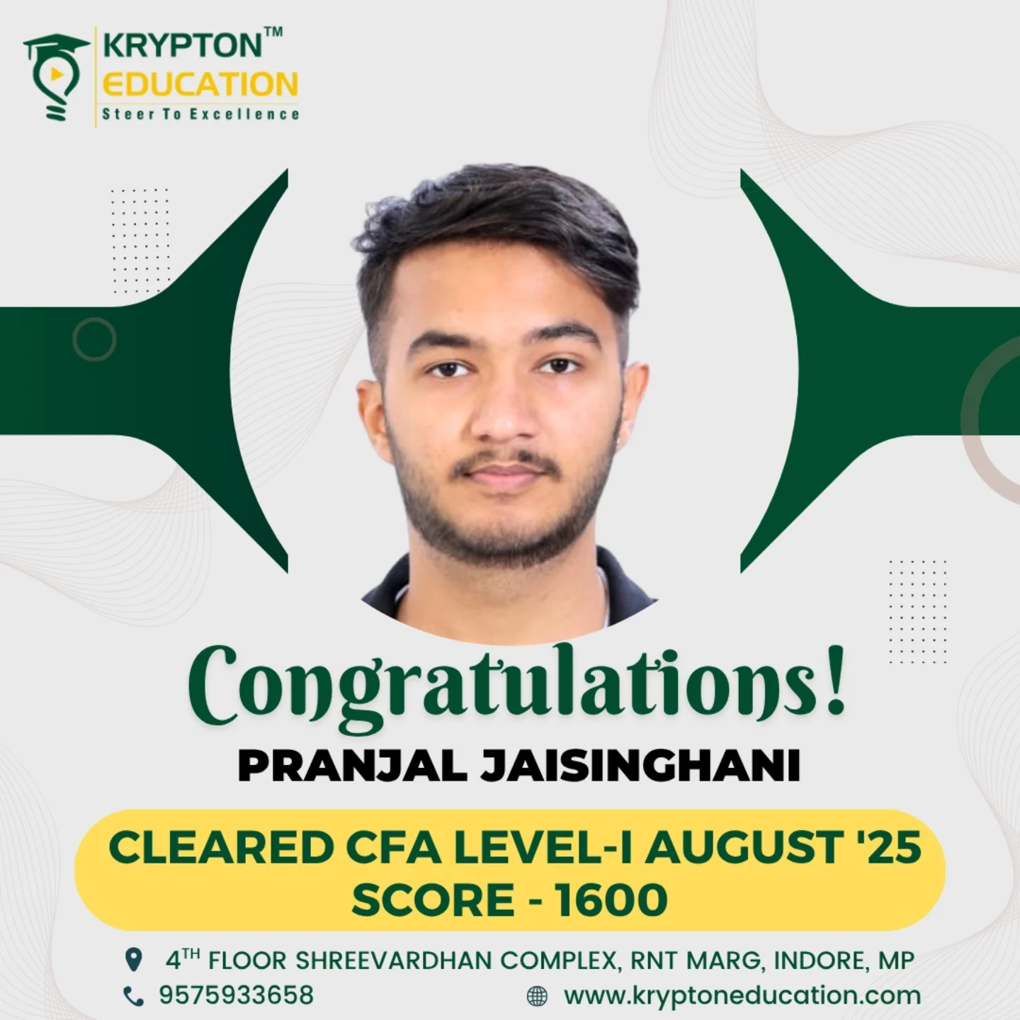 Krypton - Massive congratulations to our CFA Level I achievers! We're ...