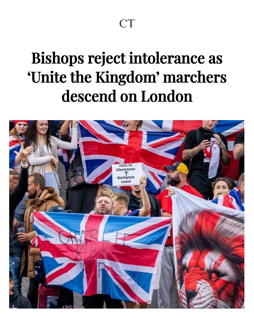 Church - #Bishops in London spoke out against “intolerance and division ...