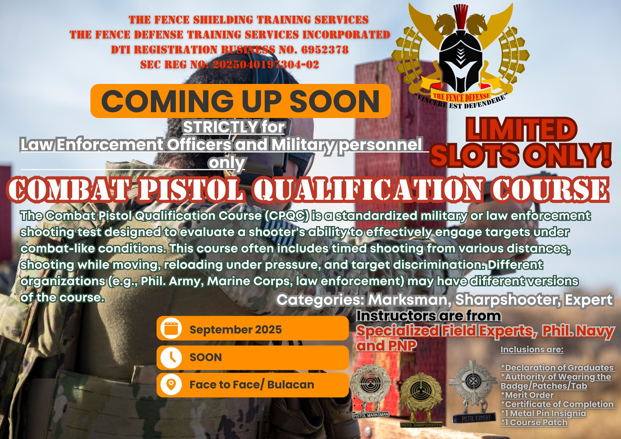 Military Pistol Qualification Levels