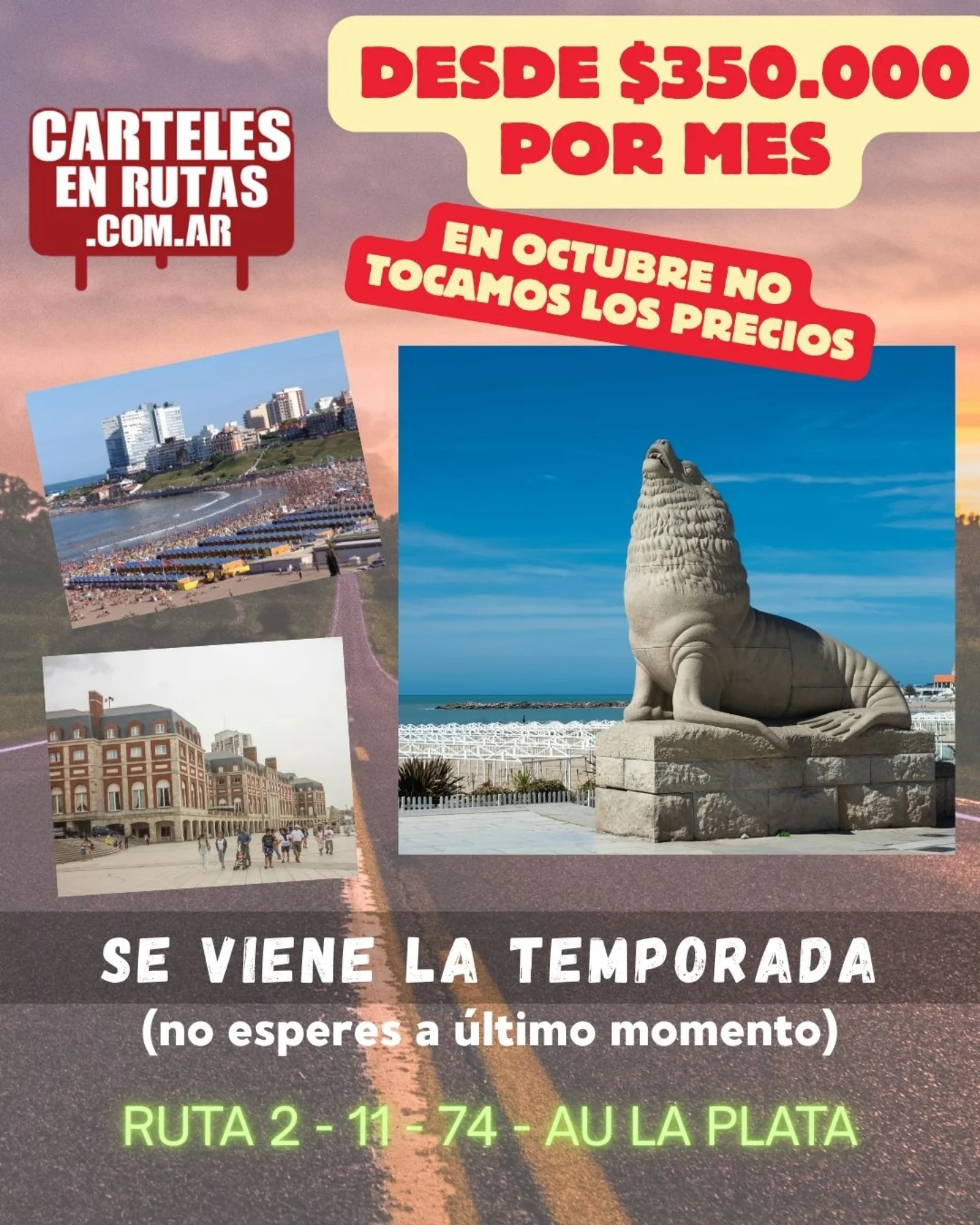 Carteles en Rutas