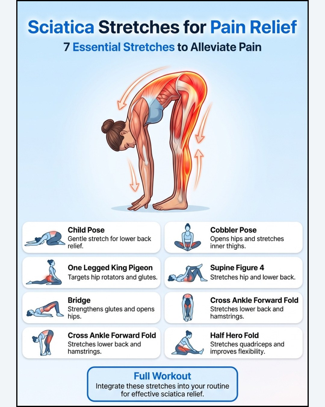 Deliciously - Sciatica Stretches For Pain Relief Sciatica can be a ...